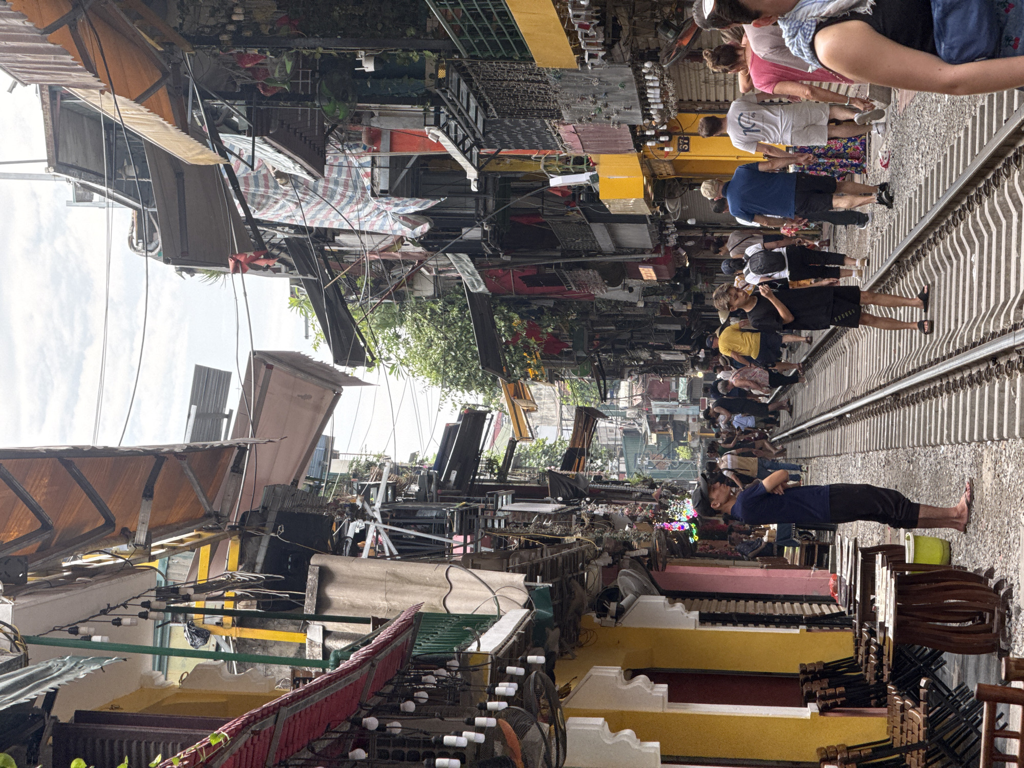 Early morning activity recorded on Hà Nội's famous Train Street