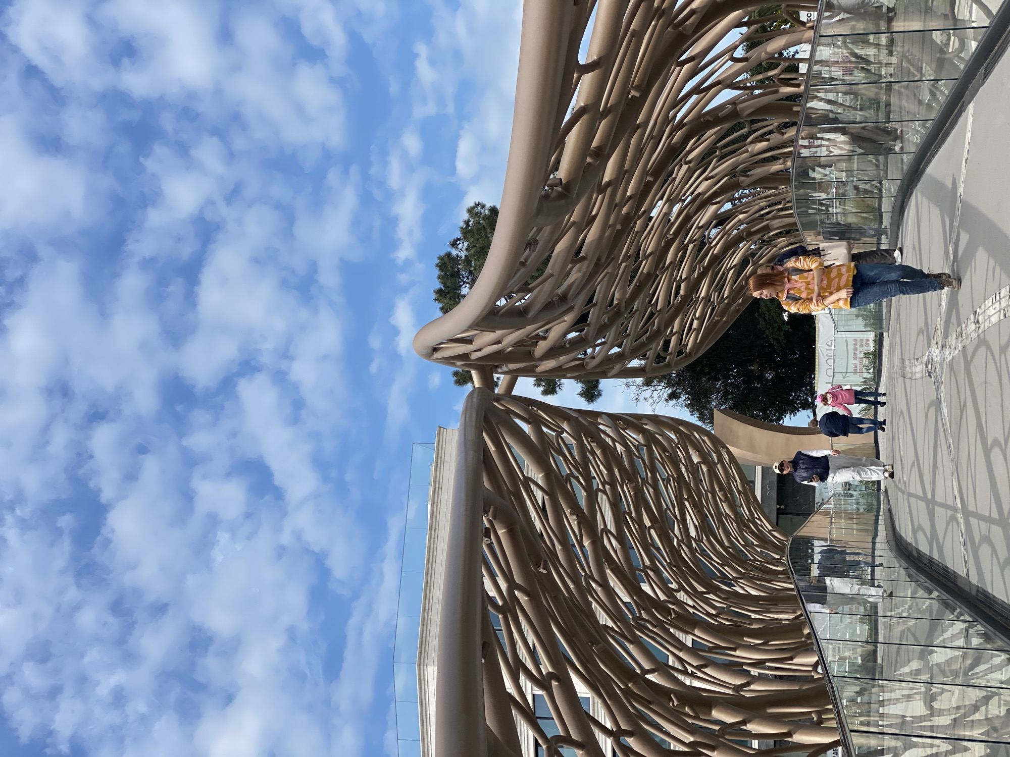 Sunny morning scenes documented along Sochi's coastal promenade