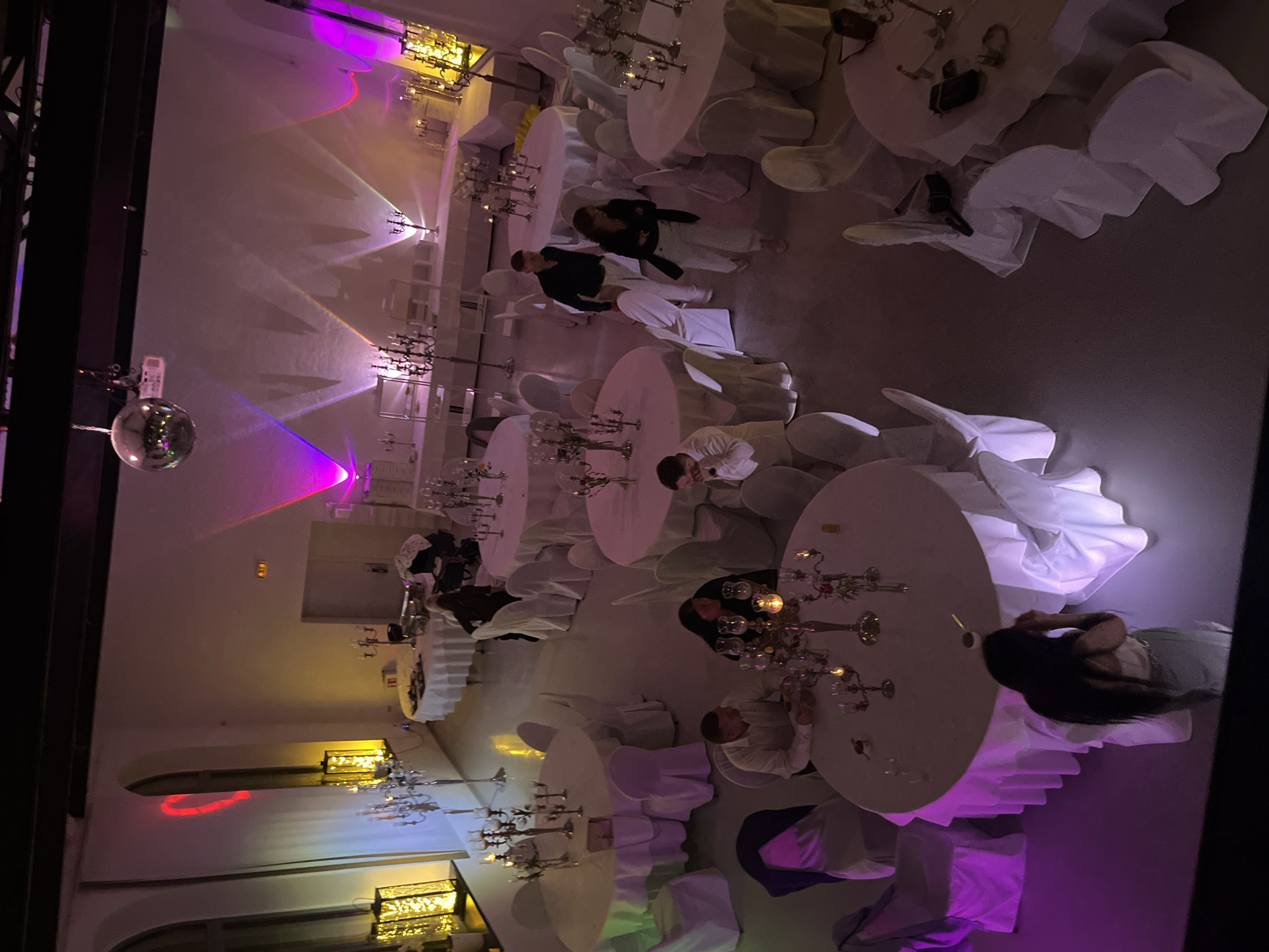 Evening documentation of event venues and retail spaces in Saarbrücken