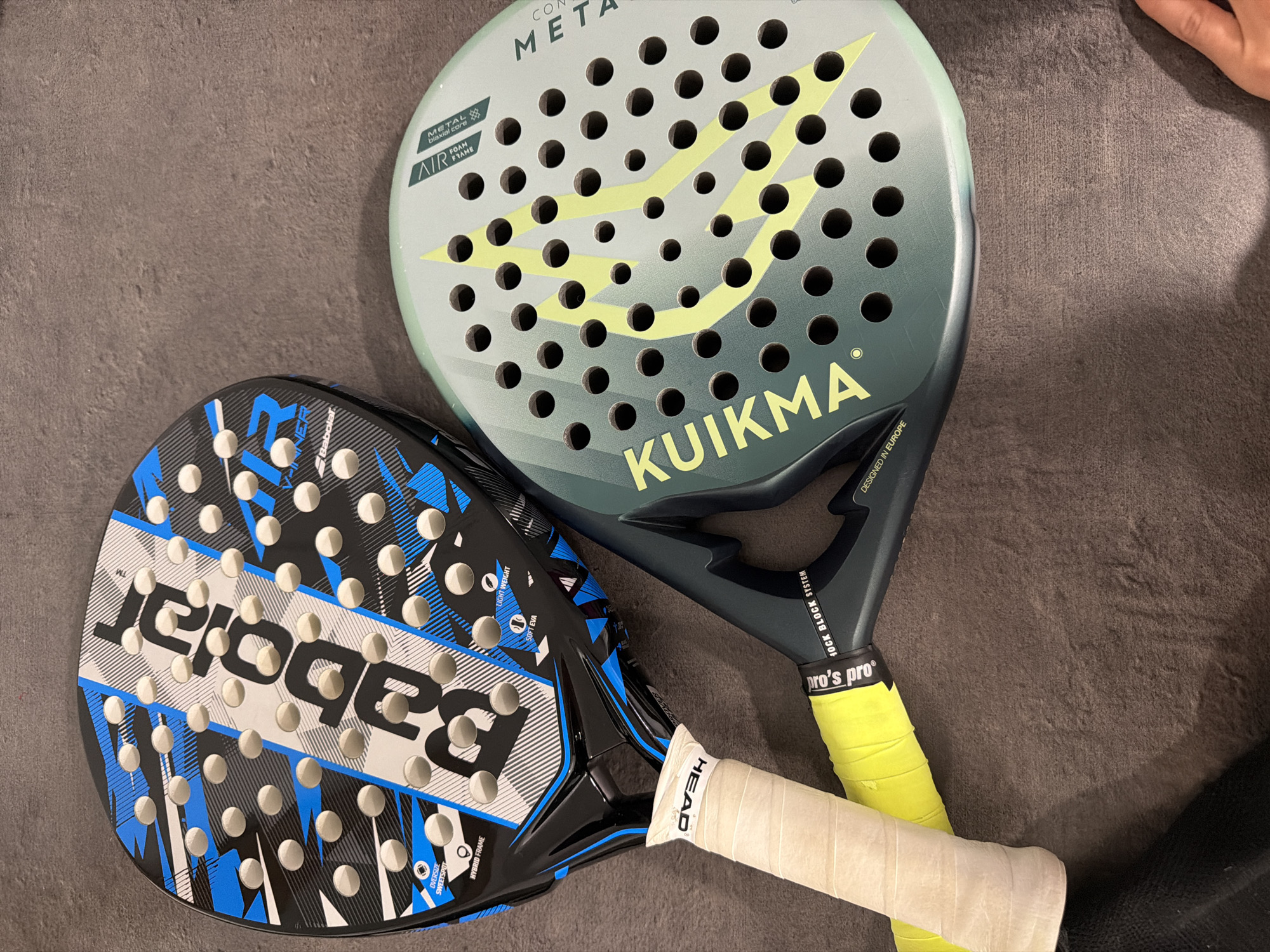 Padel gear and evening scenes in Finestrat, Spain
