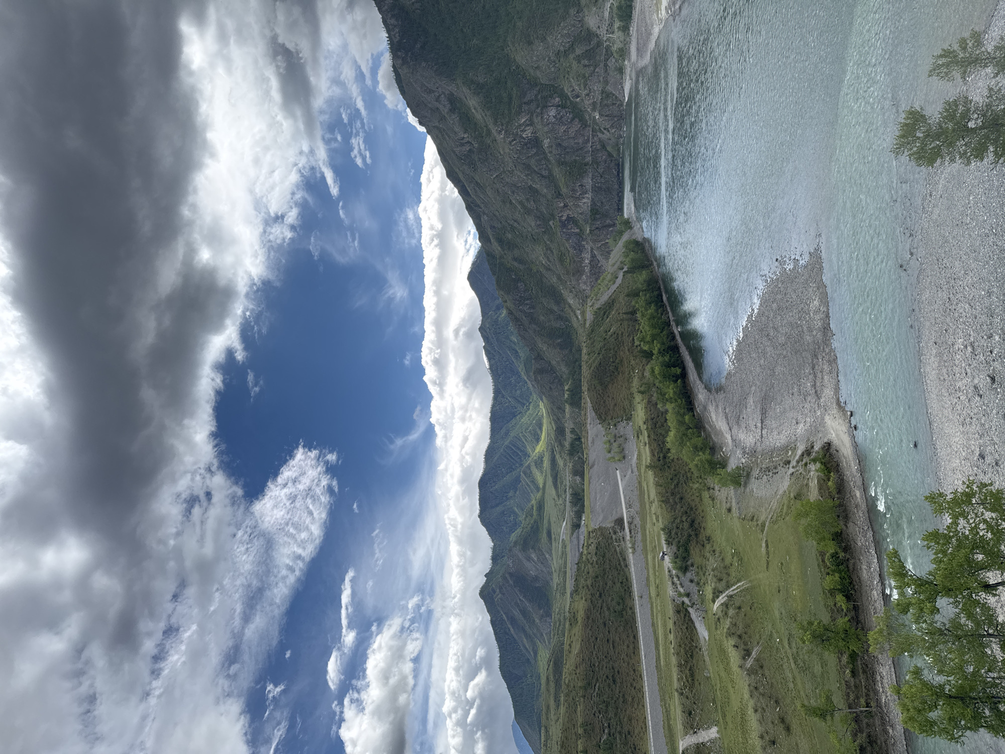 Glacial river landscape documented in Russia's Chuysky District