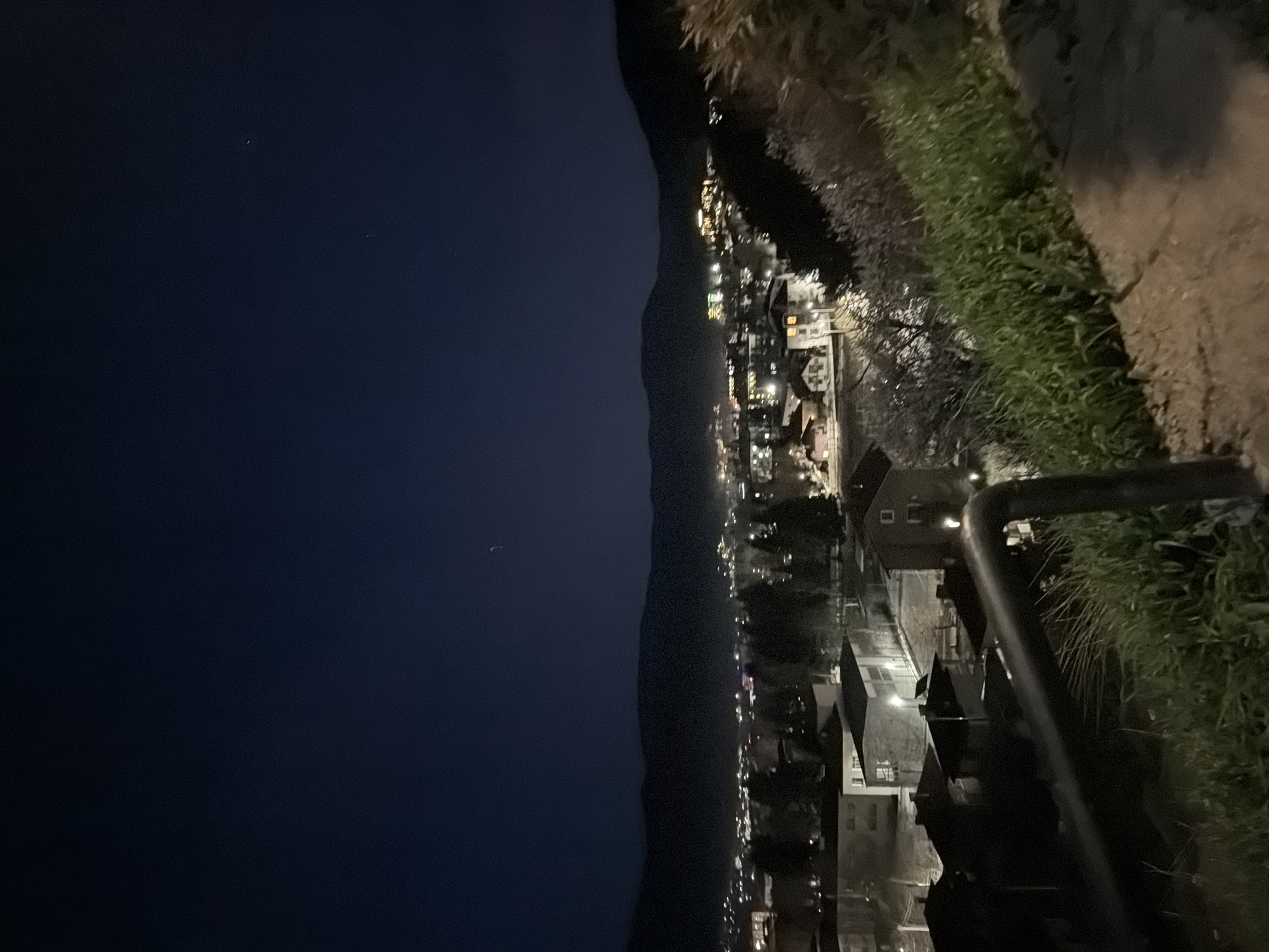 Nighttime cityscape of Velingrad captured from elevated viewpoint