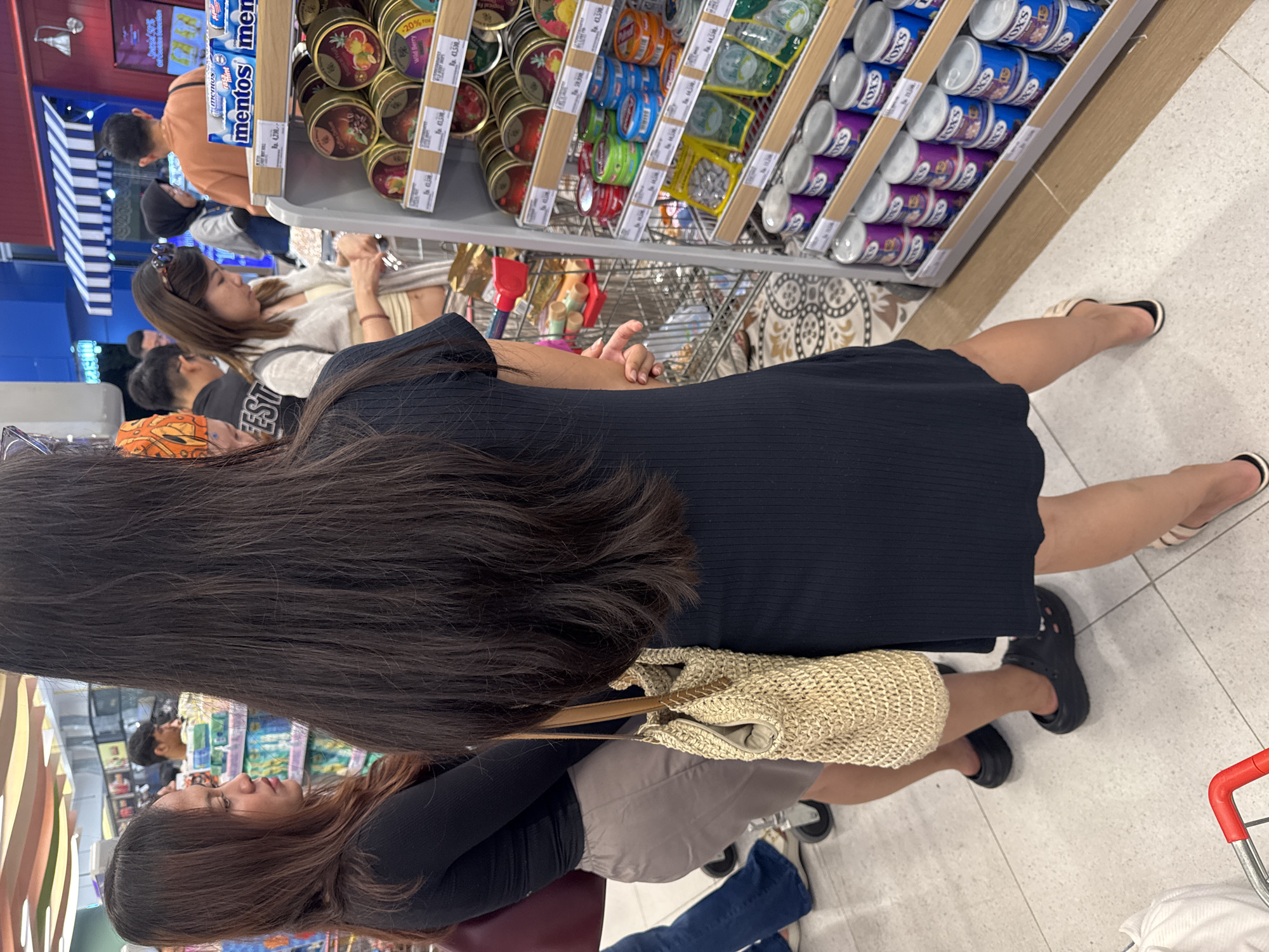 Routine grocery shopping observed at Kuta supermarket