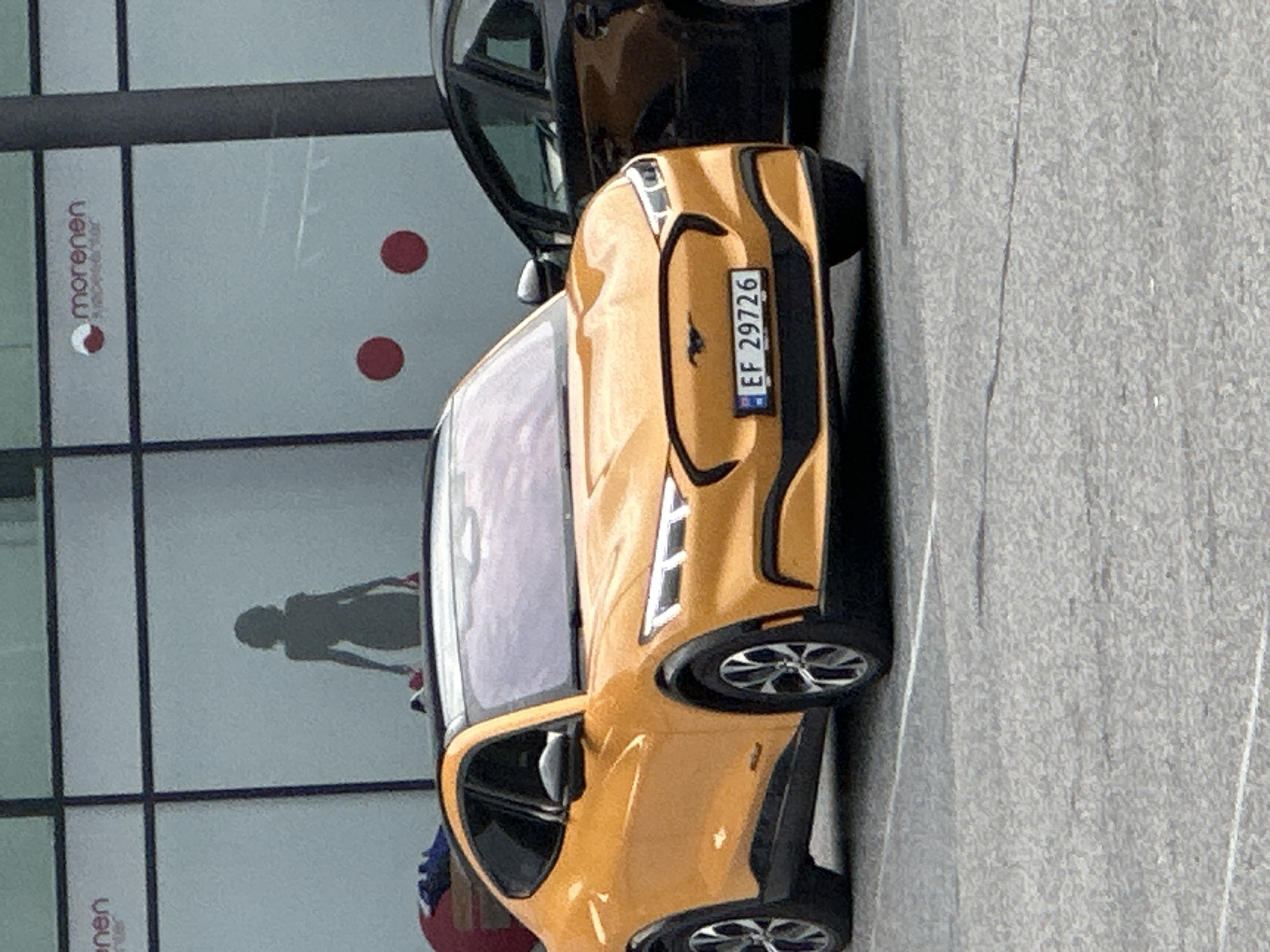 McDonald's run in Slitu with ice cream and a parked Mustang