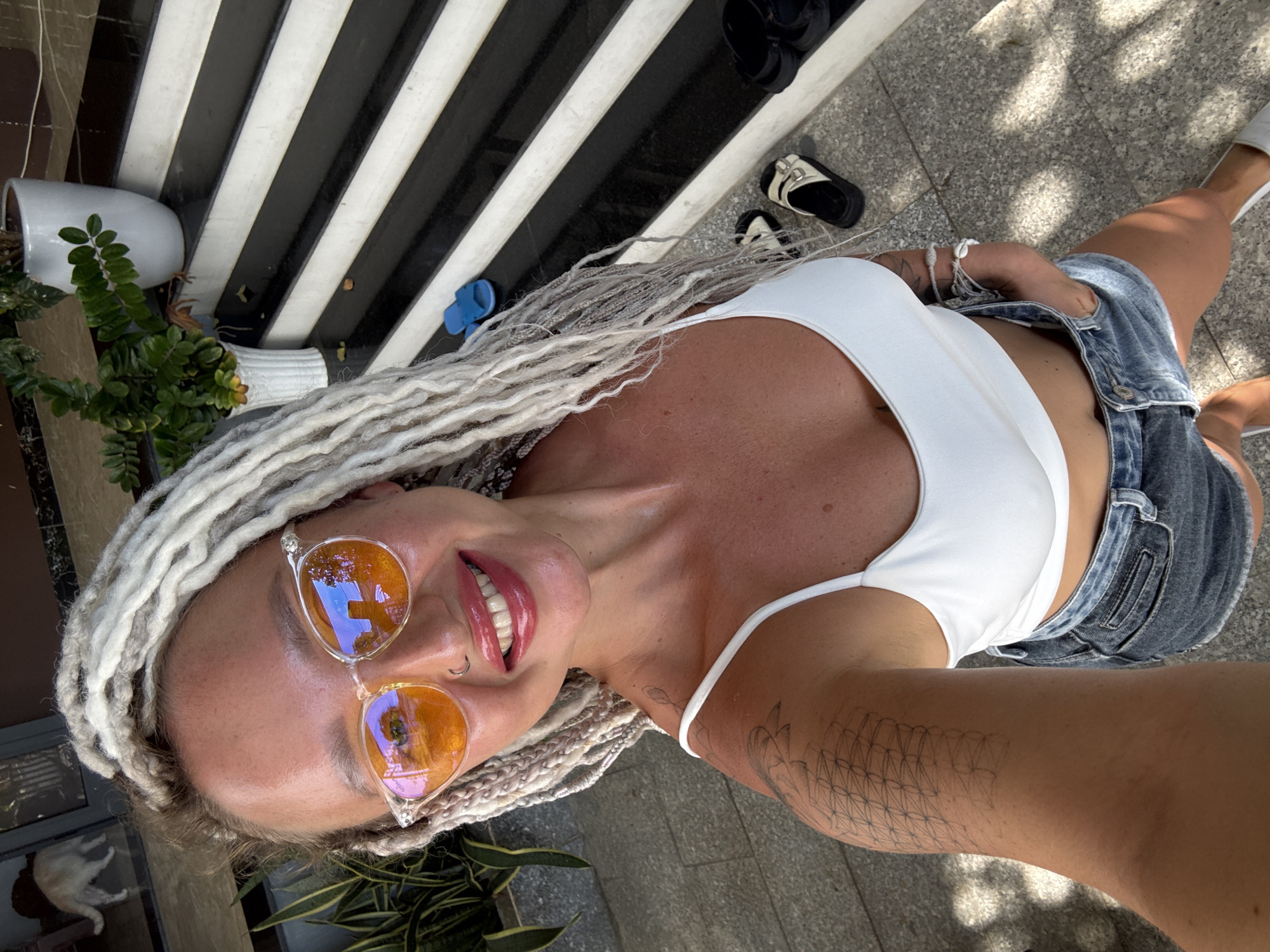 Selfie on a stone path in Nha Trang