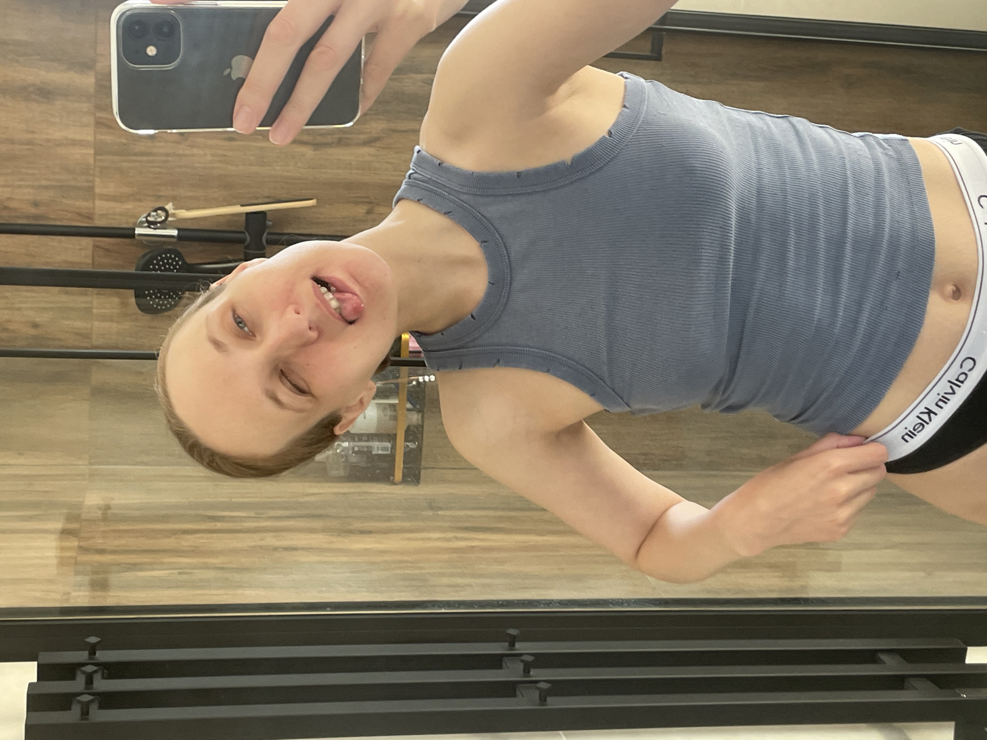 Person Takes Morning Selfie in Podshivalovo, Russia