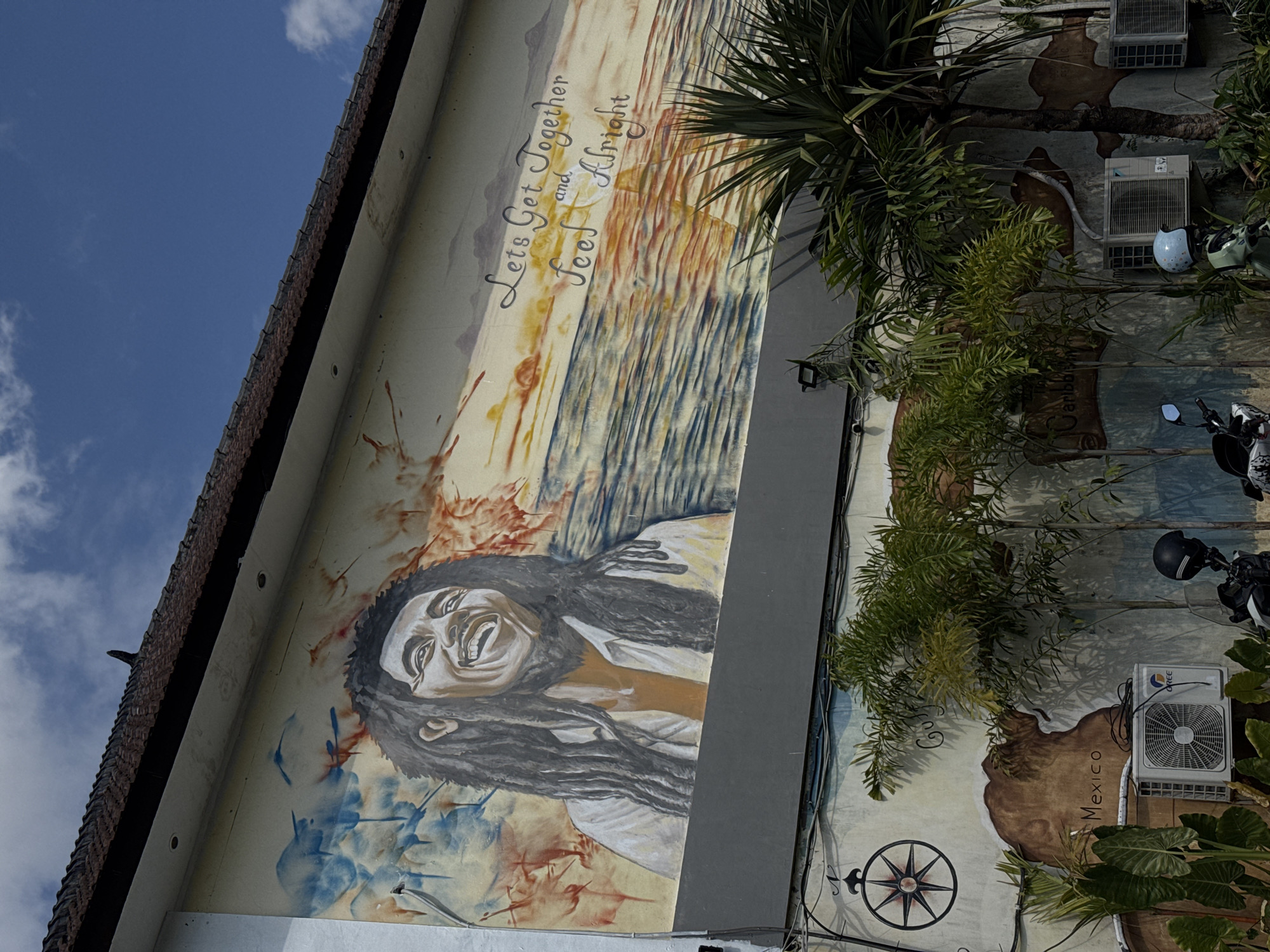 Bob Marley mural spotted on North Kuta building