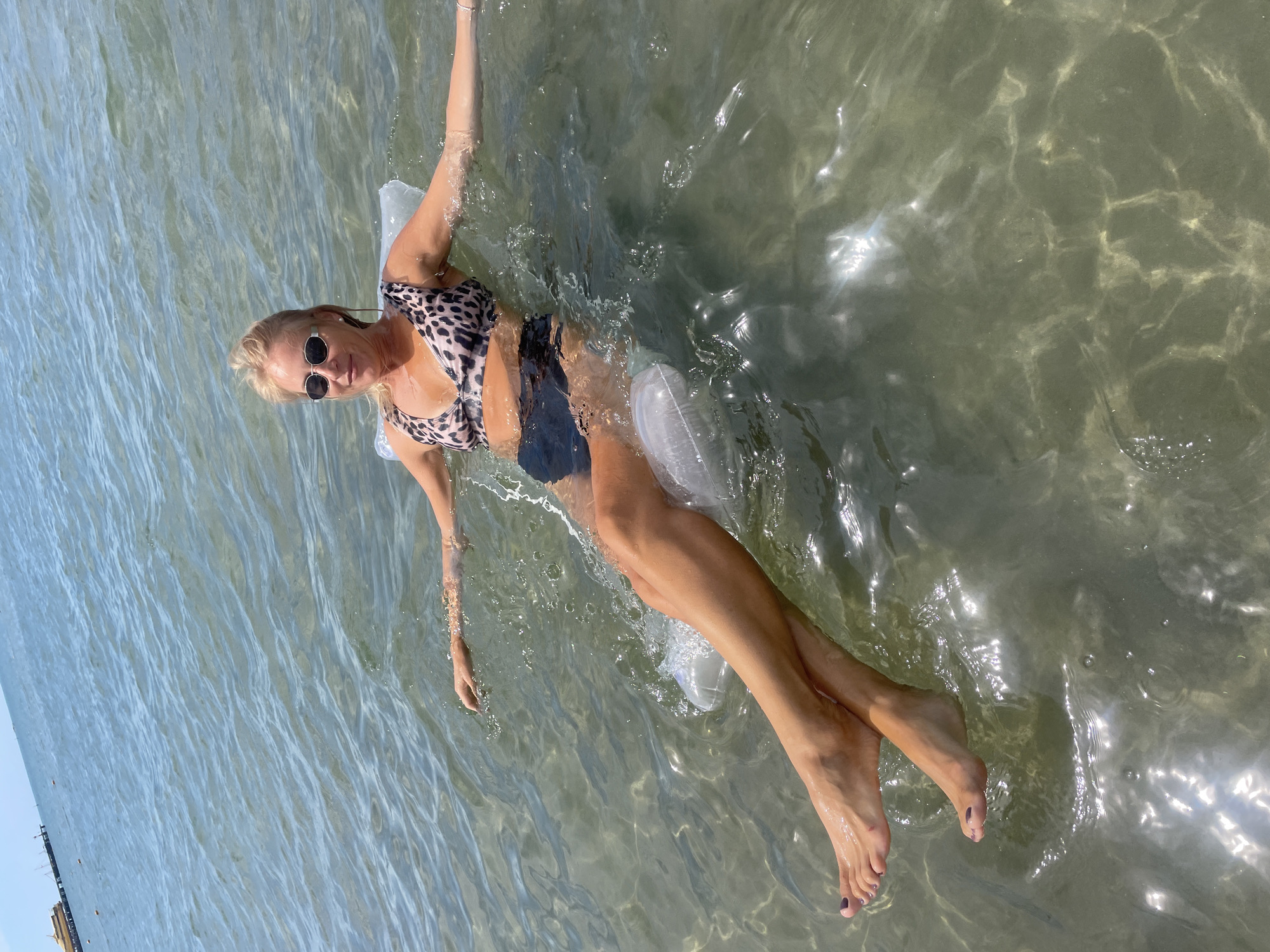 Lazy morning on the beach in Anapa, Russia