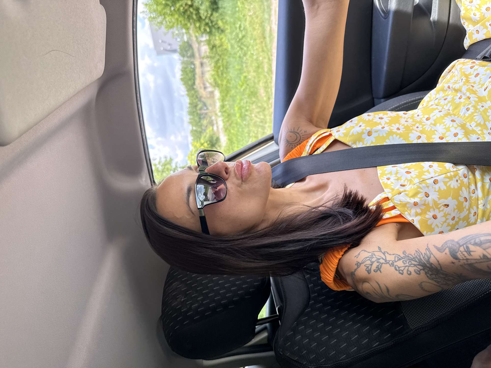 Behind the wheel in Pleven on a summer morning
