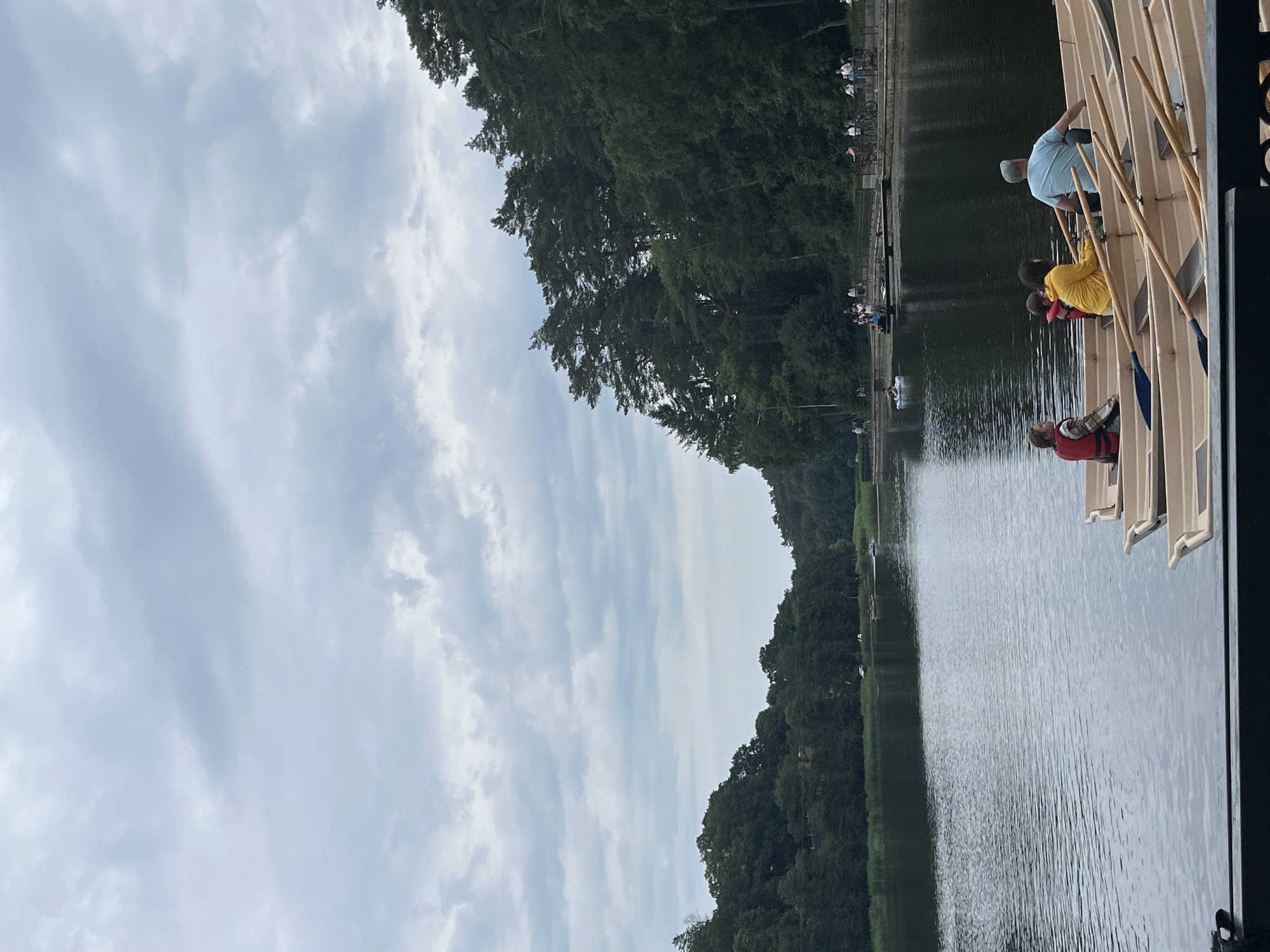 Lazy afternoon at a lakeside park in Svetlogorsk