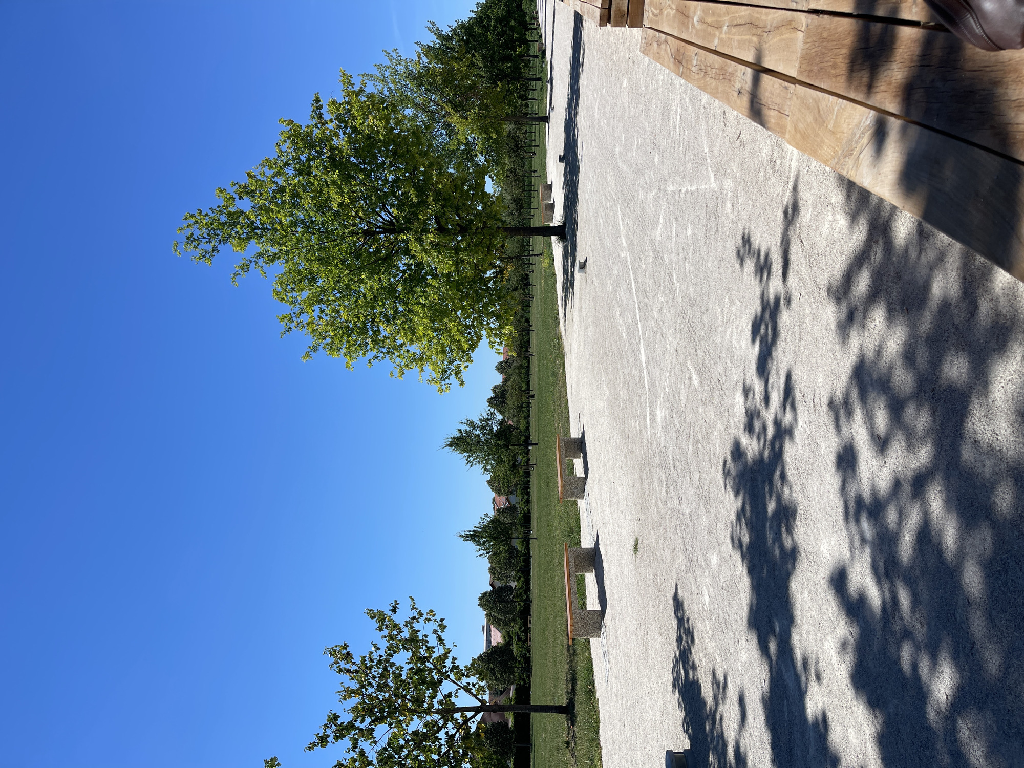 Lakeside morning walk, historic grounds, and coffee