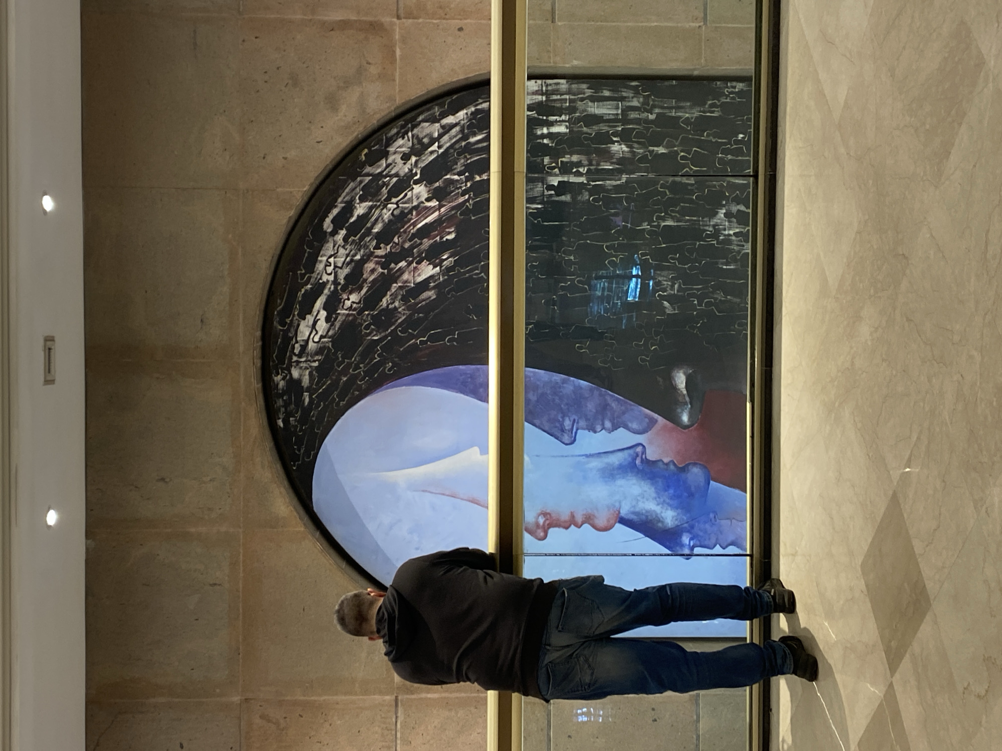 Visitor documents tour of Buenos Aires' historic Galerías Pacífico mall