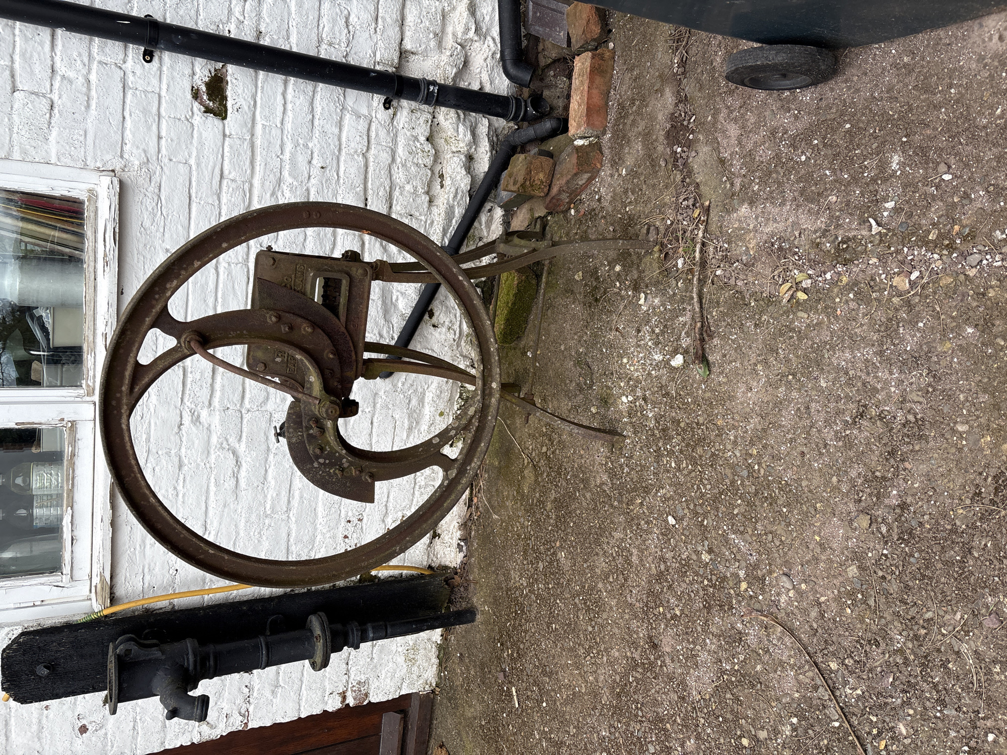 Rural equipment and infrastructure documented in Longden village
