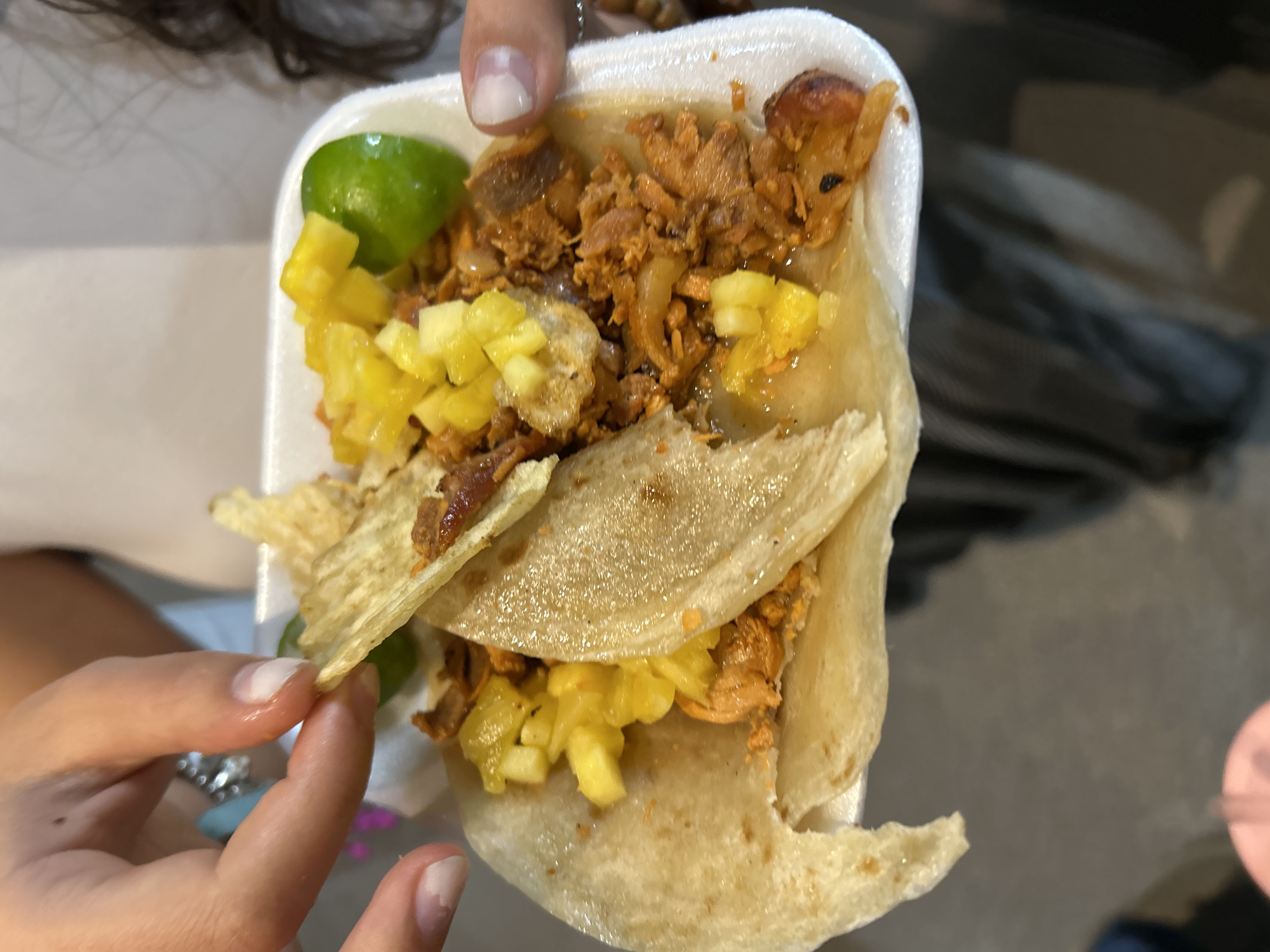 Late-night taco consumption documented by multiple witnesses