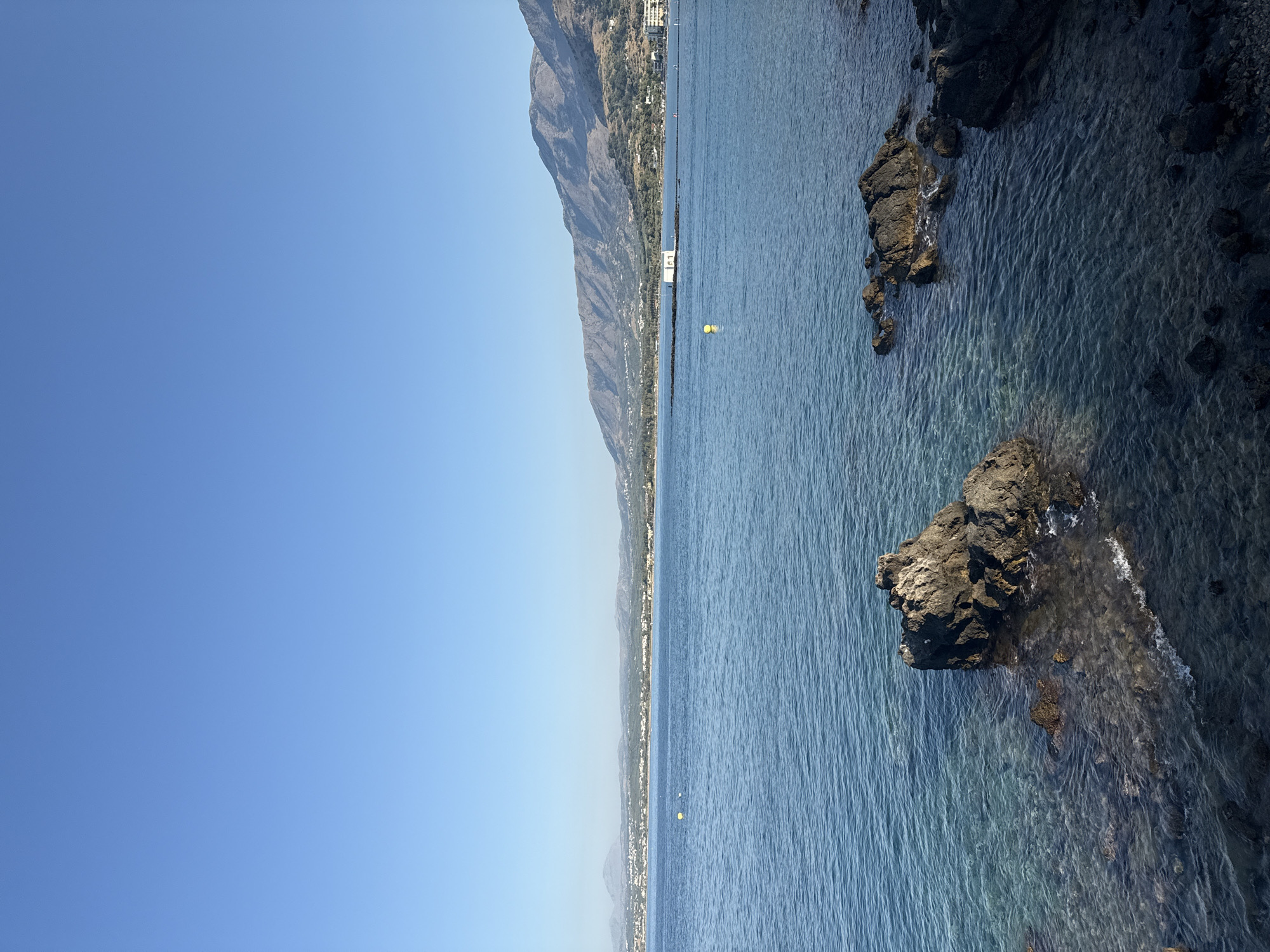 Rocky coastline and bay views around Georgioupoli, Crete
