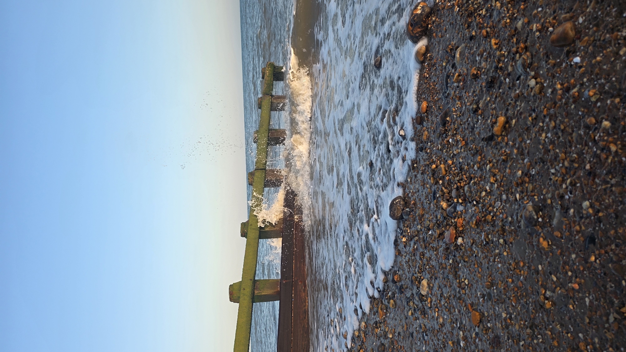 St Leonards seafront: groynes, graffiti, and a shingle shore