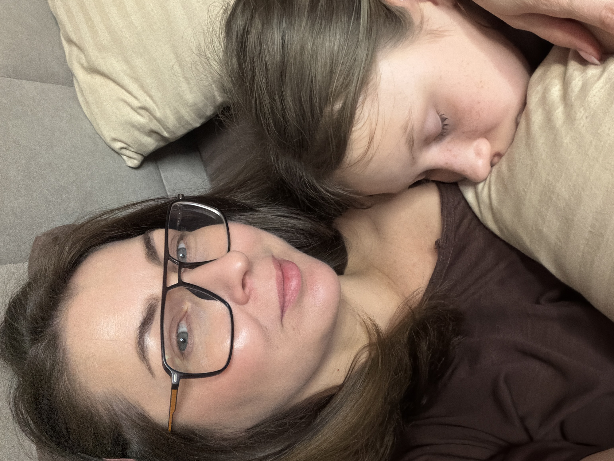 Family rest time captured in Dubovaya home