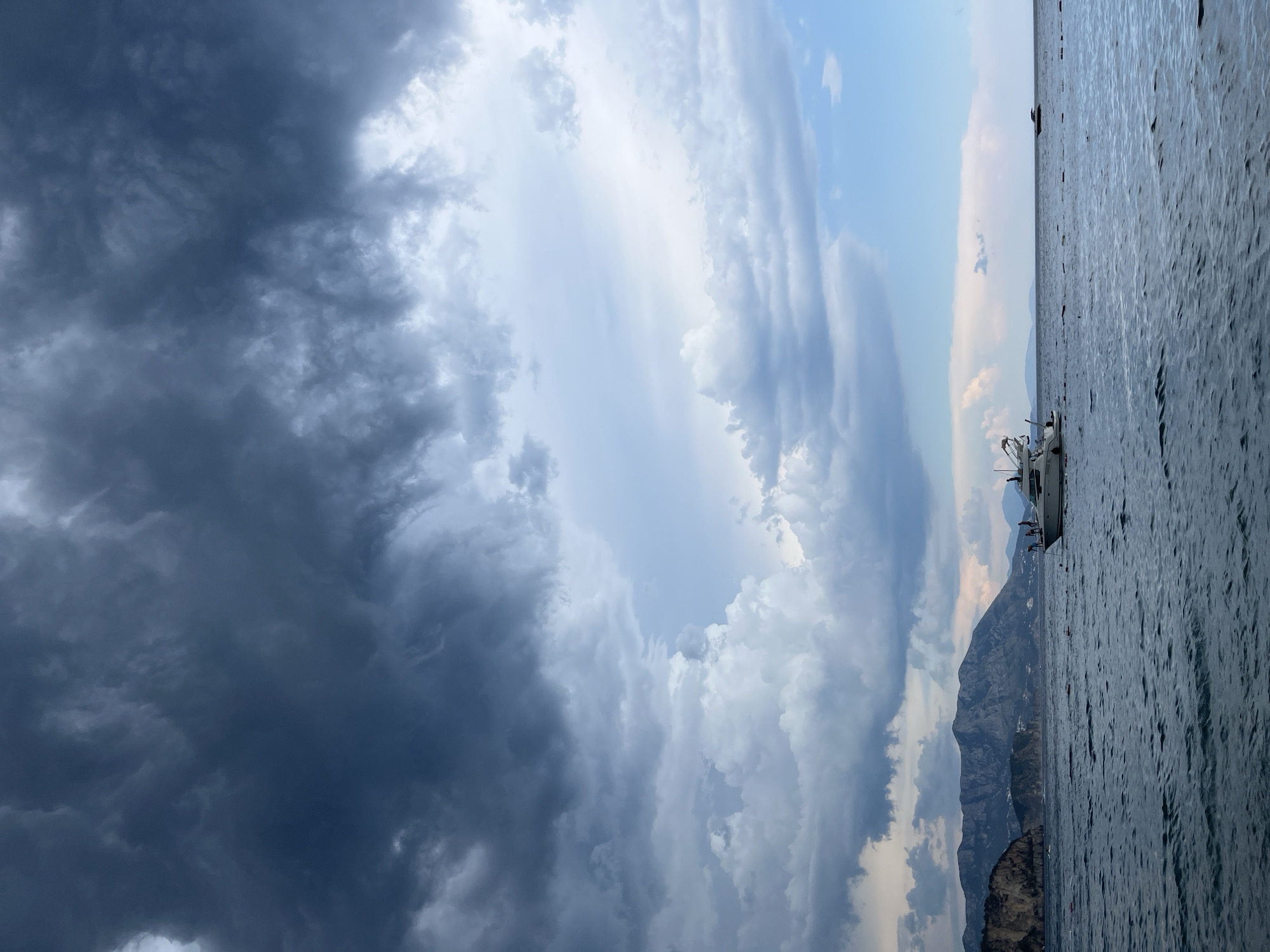 Beach day in Montenegro turns stormy by afternoon