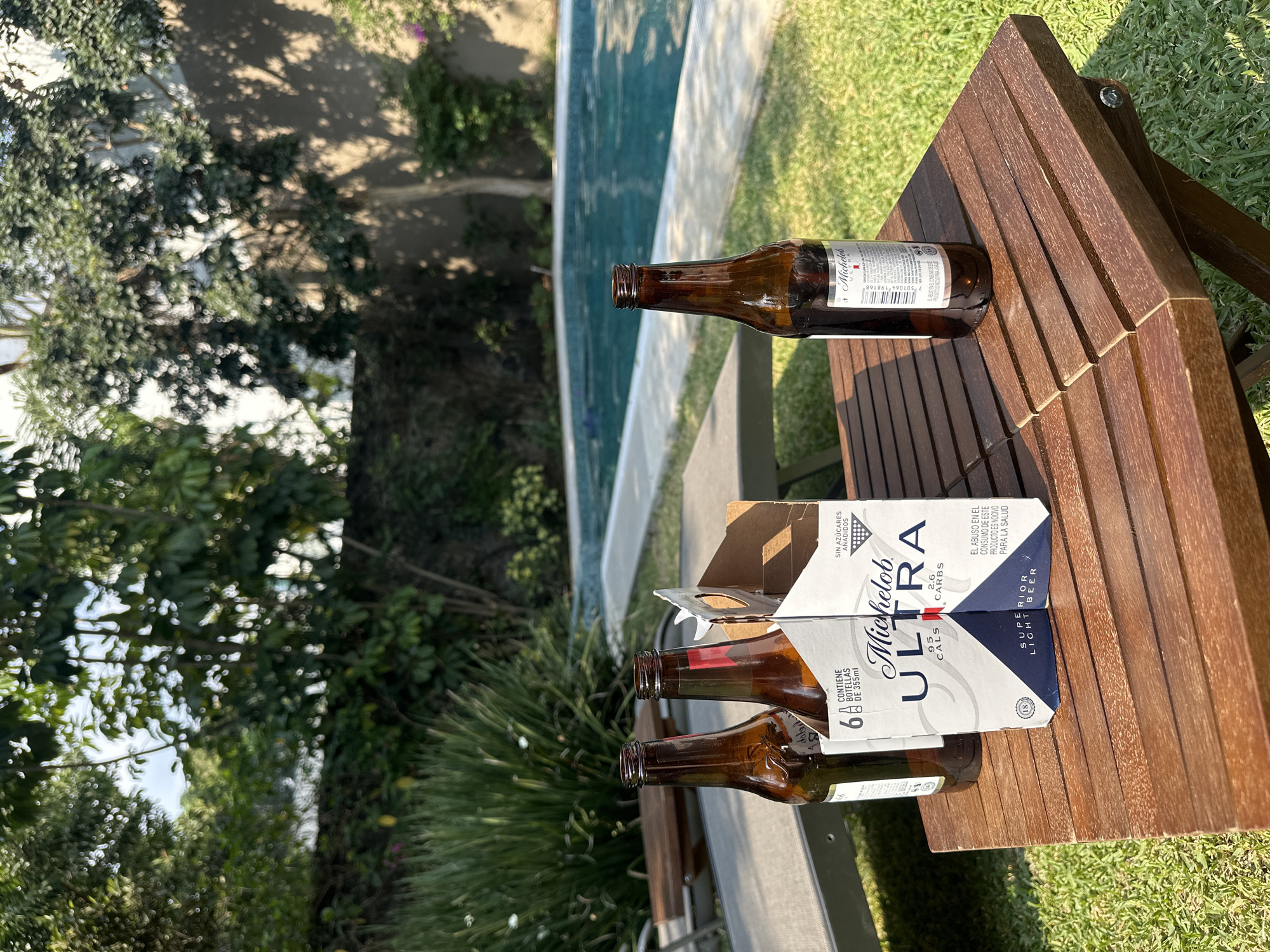 Quiet evening captured poolside in Cuernavaca, Mexico