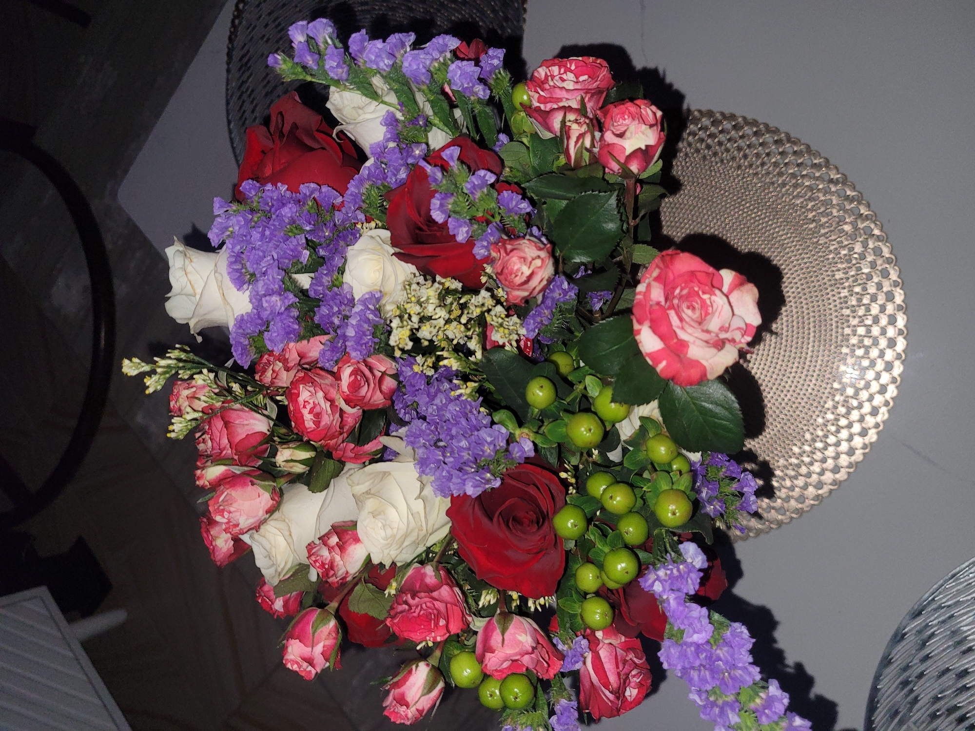 Flower bouquet documented in Nanyuki home setting
