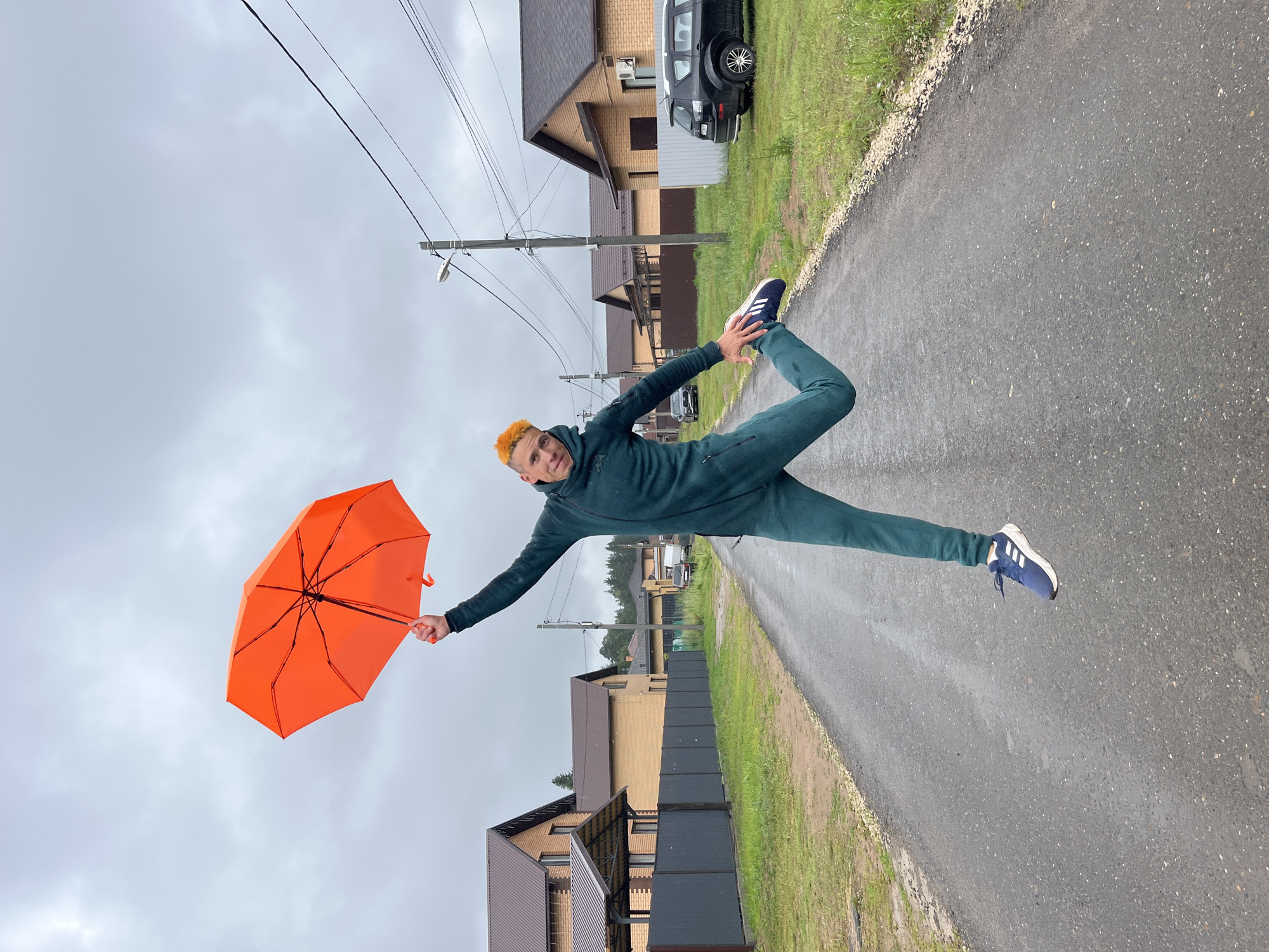 Rainy day jumps and color in Chaikovsky, Russia