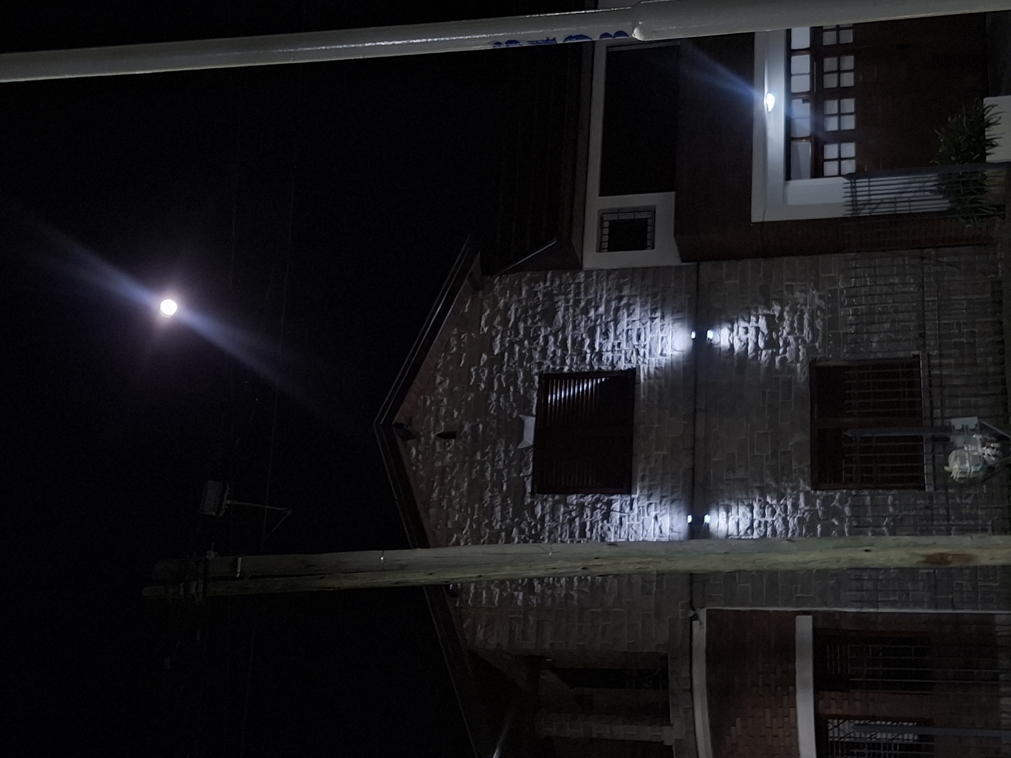 Moonlit evening scene captured in Wilde, Argentina