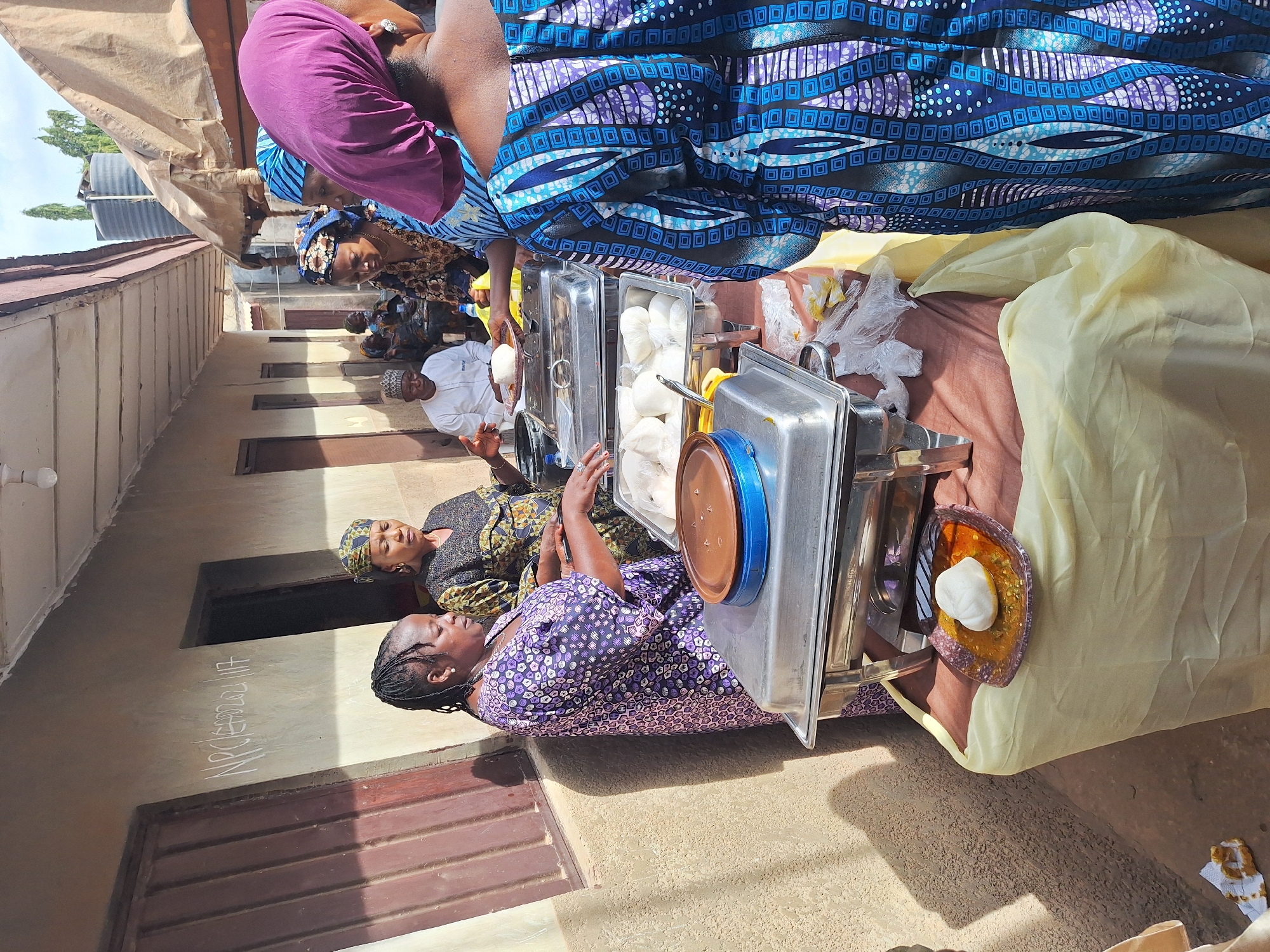 Community food service event in Sabon Tasha, Nigeria