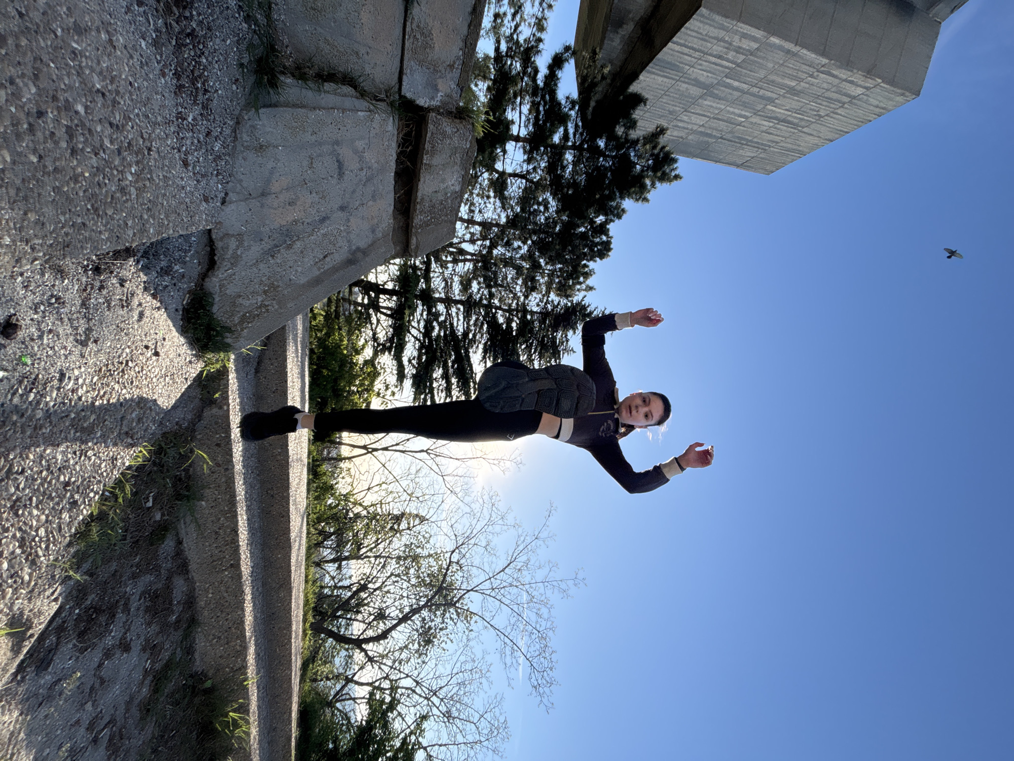 Young Adults Perform Acrobatic Photo Session at Varna Monument