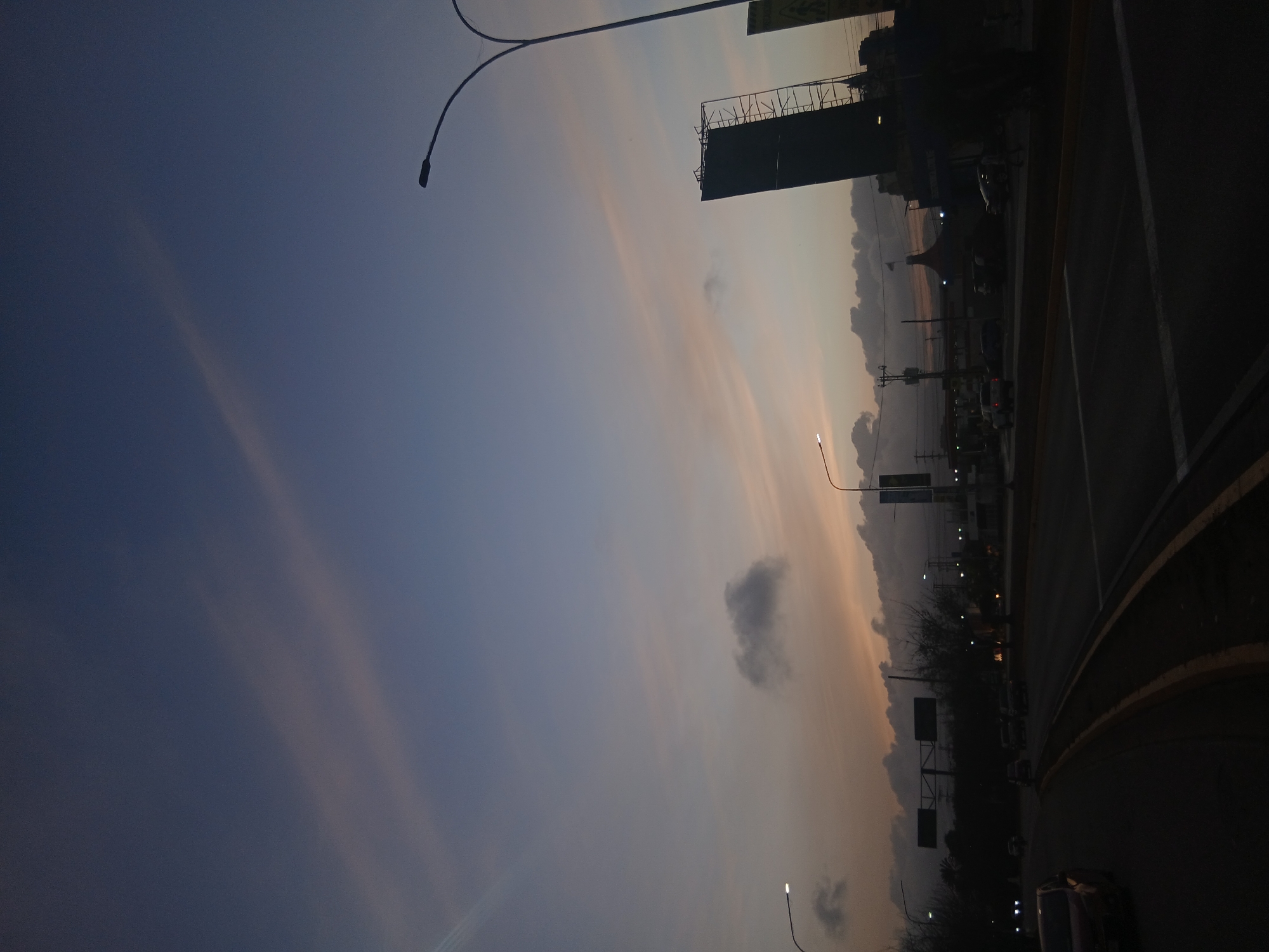 Dusk scenes documented on Pampatar streets, Venezuela
