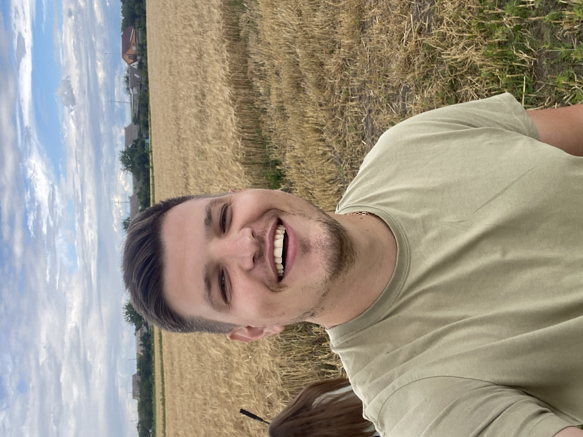 Selfies and snapshots in a ripe wheat field, Yablunivka