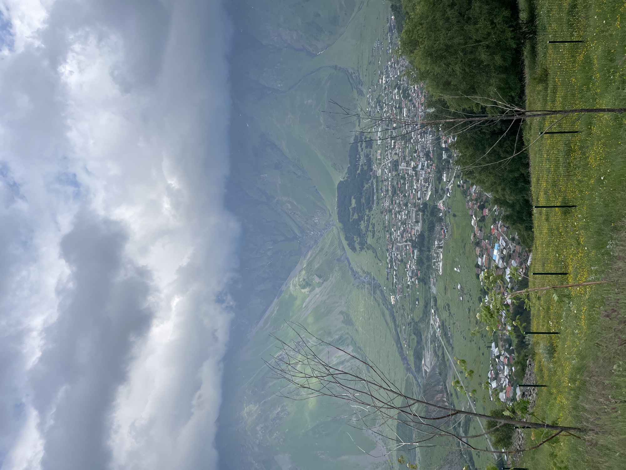 Traditional music and mountain scenery around Stepantsminda, Georgia