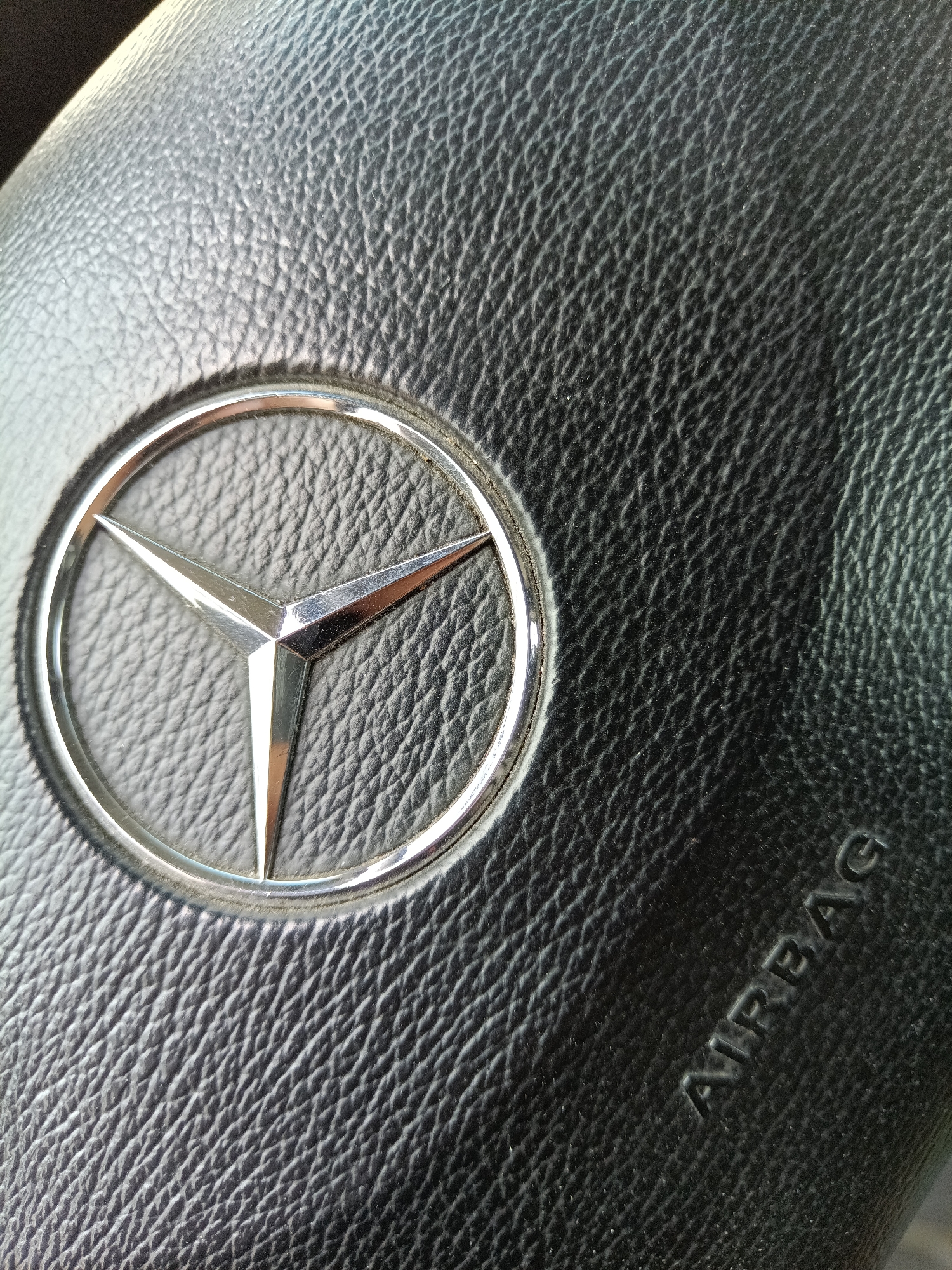 Mercedes-Benz interior details documented in Karlovo, Bulgaria