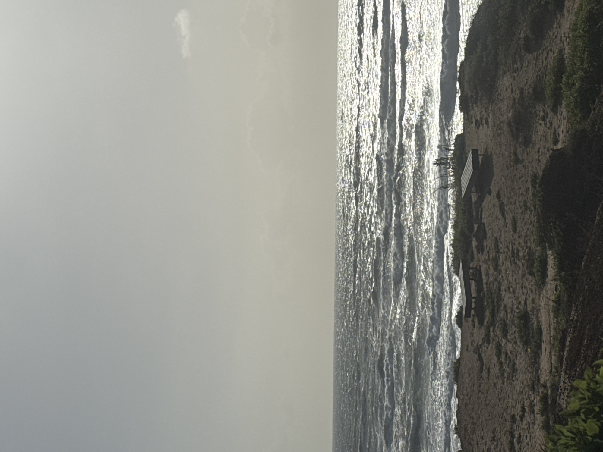 Overcast seascape observed from Tel Aviv coast Monday afternoon