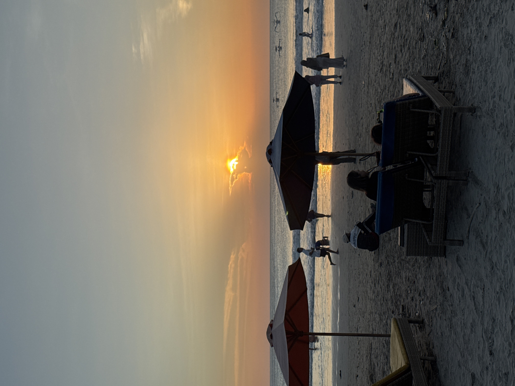 Golden hour on a Kuta Selatan beach, Bali