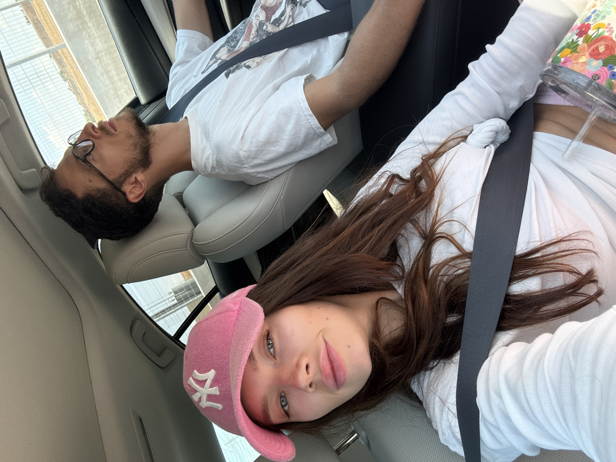 Two people in a car, Azor, Israel