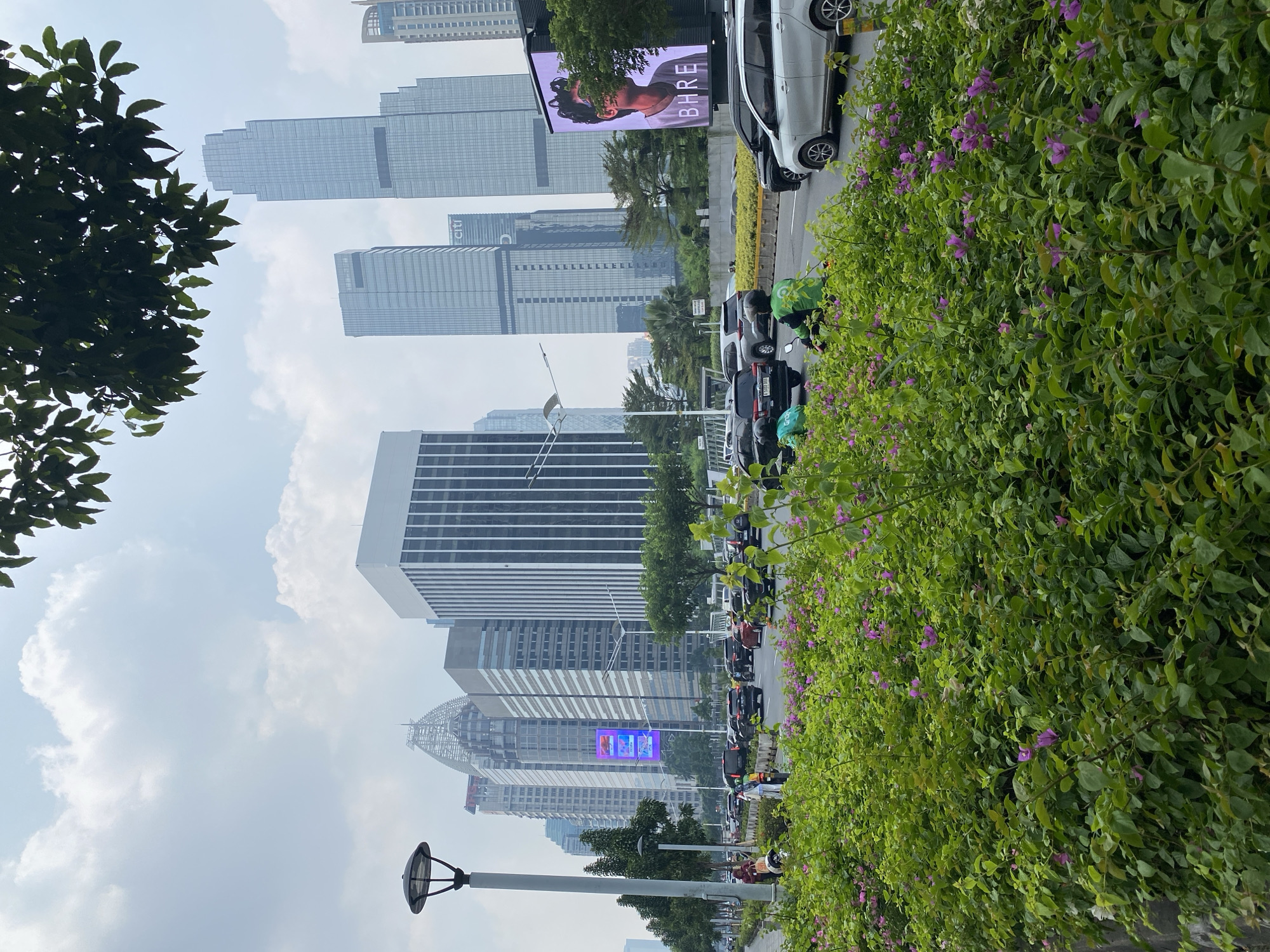 Jakarta's Sudirman-SCBD corridor on a busy weekday morning