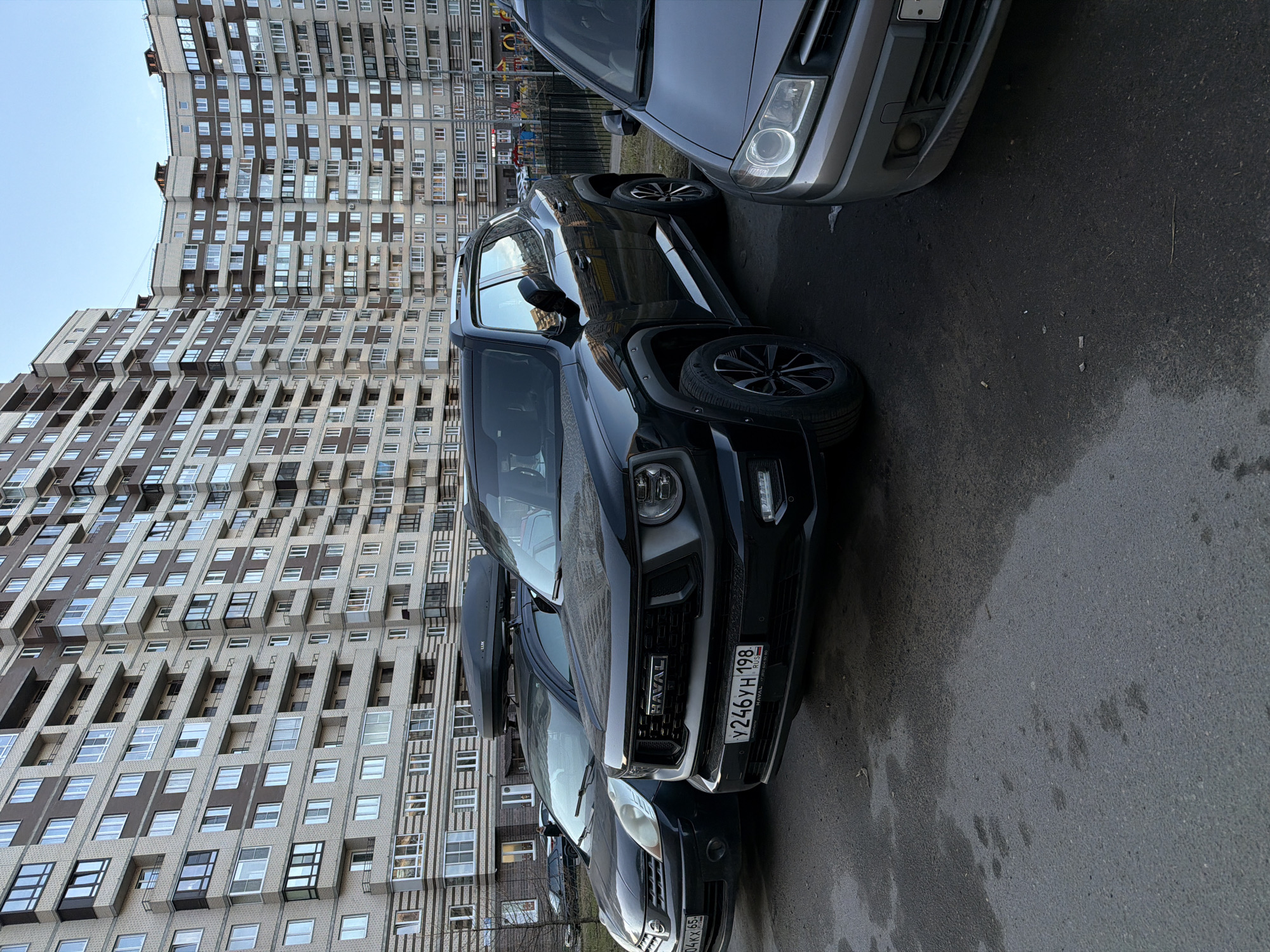 Ordinary street and classroom scenes documented in Murino, Russia