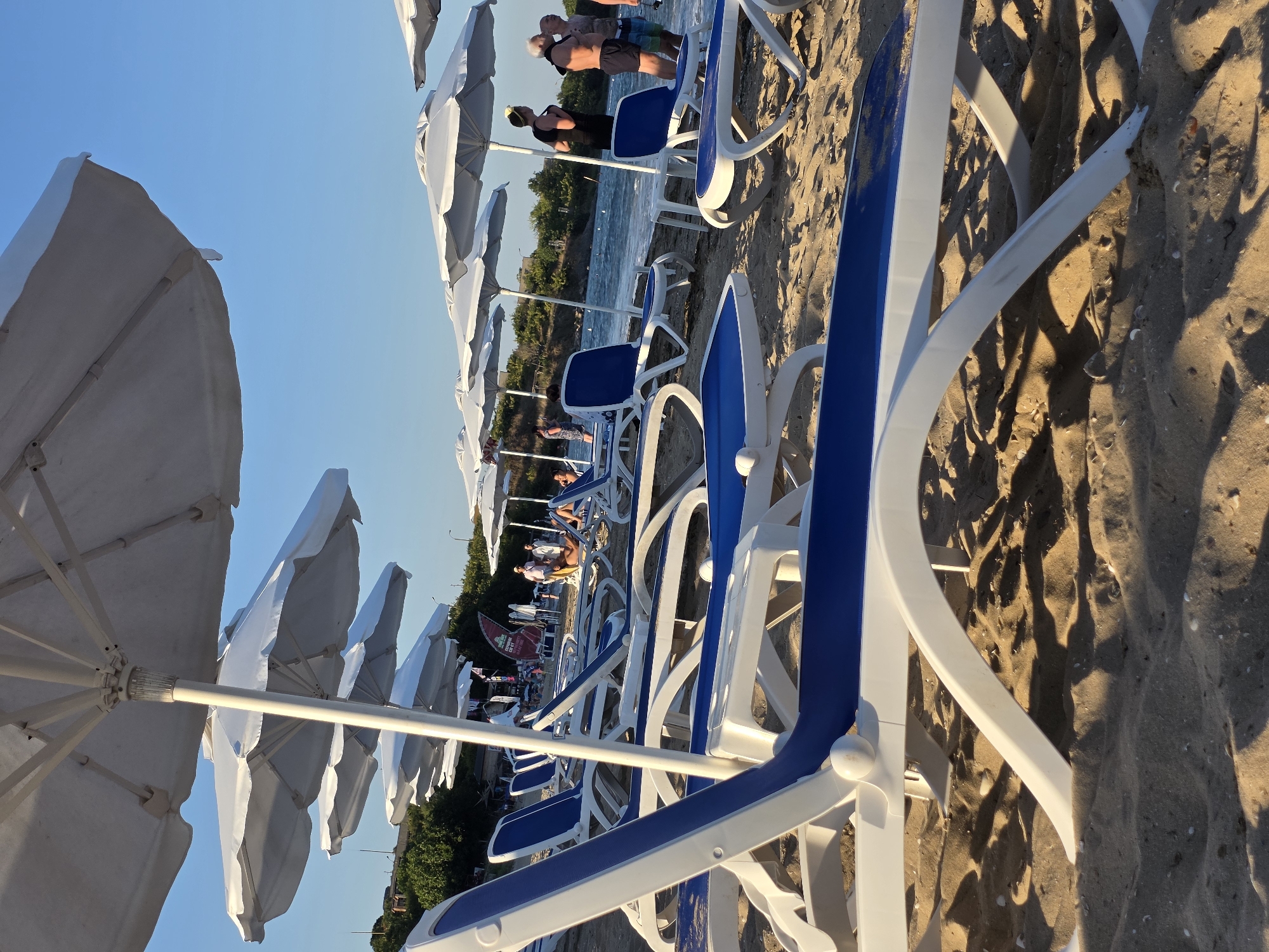 Sunny afternoon on the beach at Chernomorets, Bulgaria