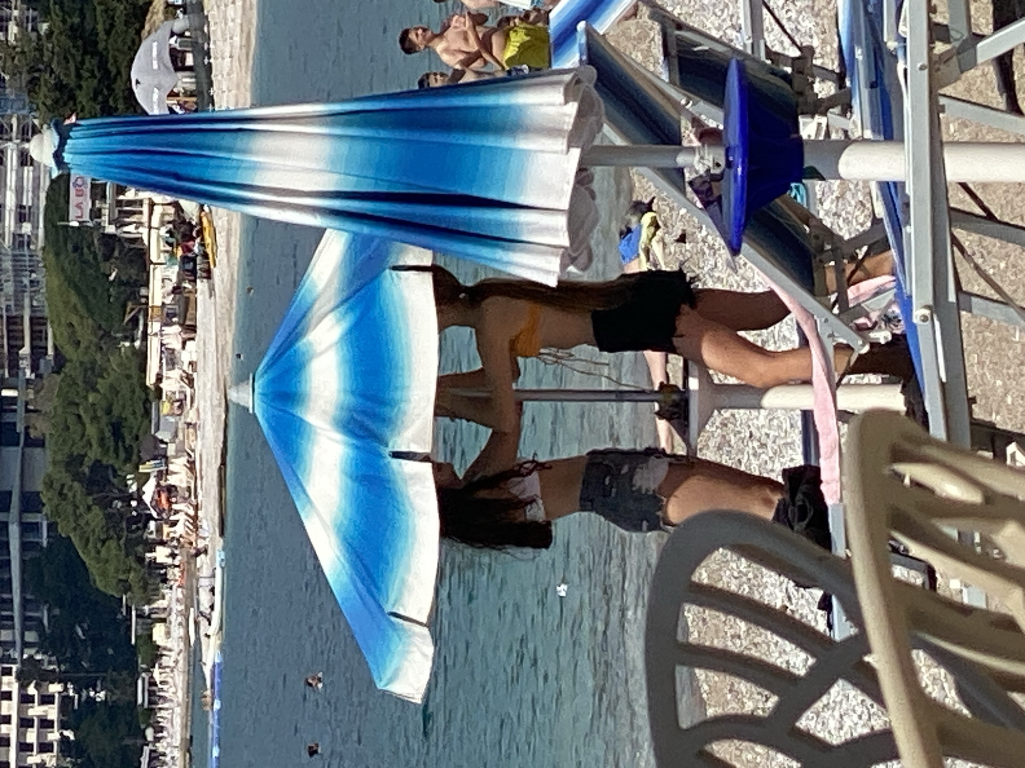 Morning beach scene captured in Budva, Montenegro