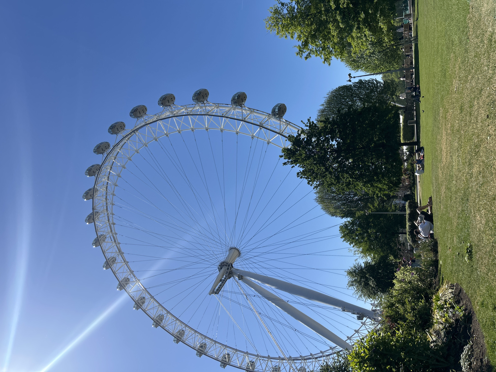 Sunny afternoon scenes captured around London Eye area