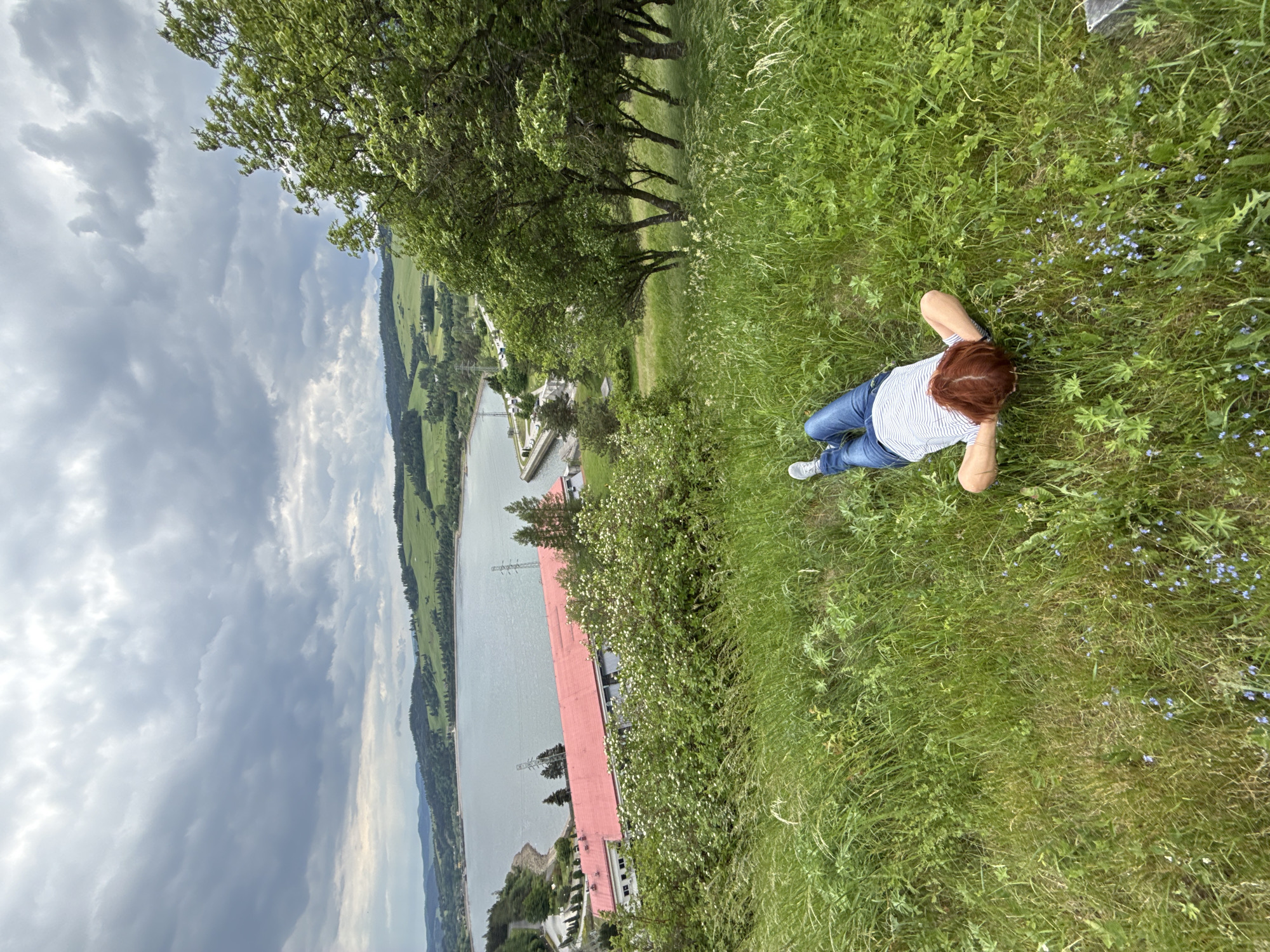 Panoramic views captured of Niedzica Castle overlooking Lake Czorsztyn