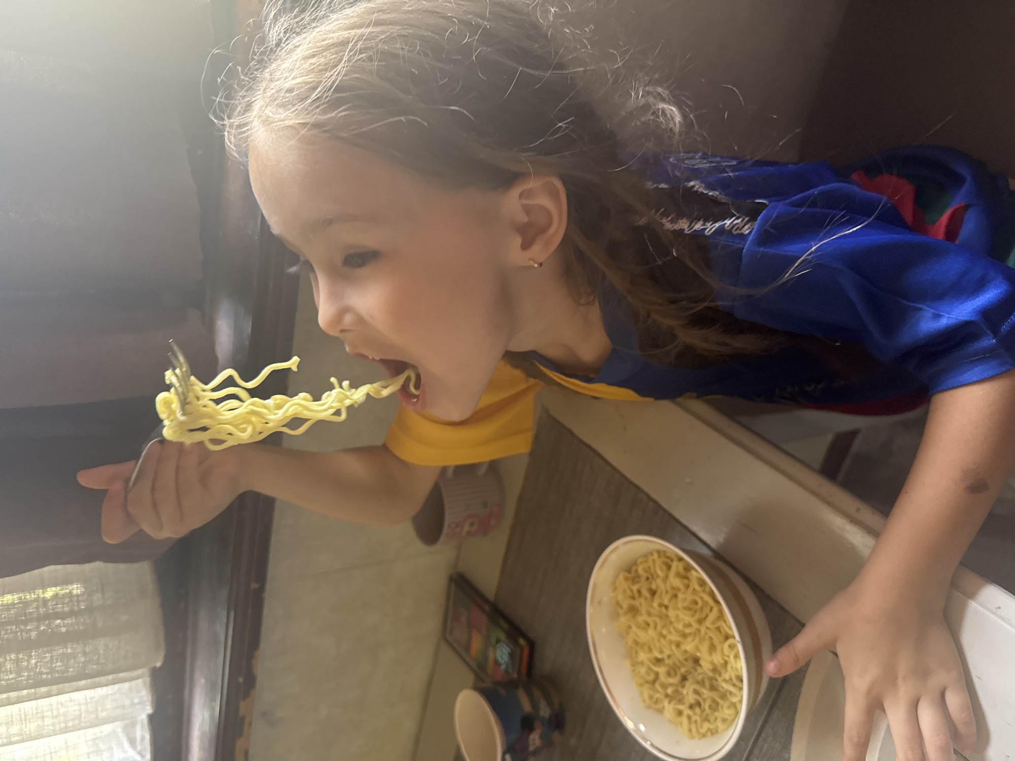 Children play, exercise and eat at Tashkent home