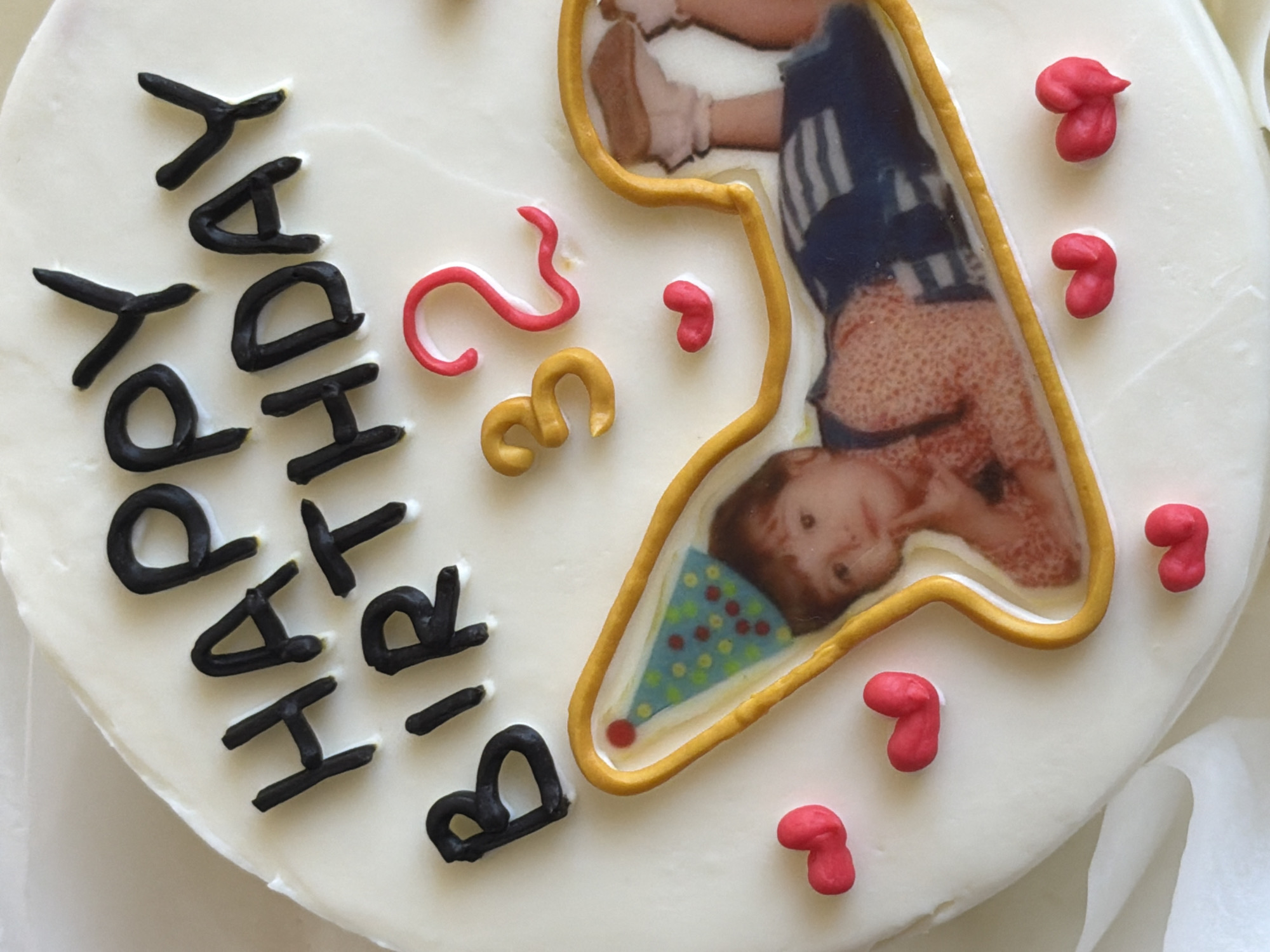 Birthday celebration documented with cake and pastries in Tel Aviv