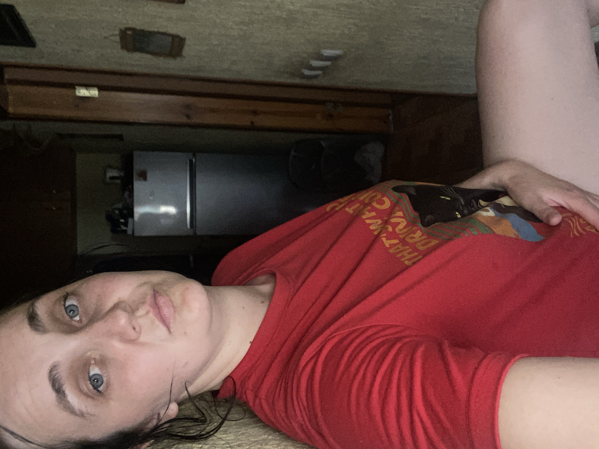 Lazy afternoon at home with kids and close-up selfies