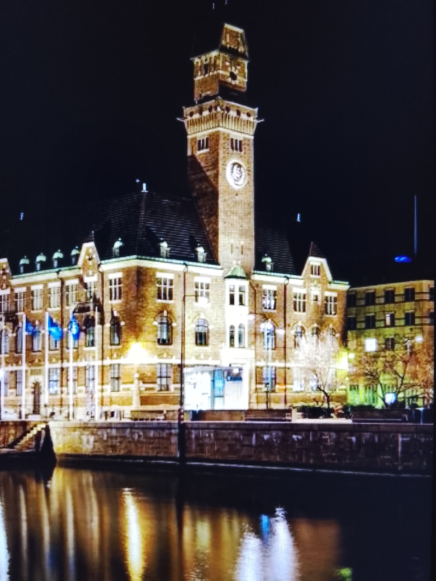City landmarks and skylines across multiple locations at night