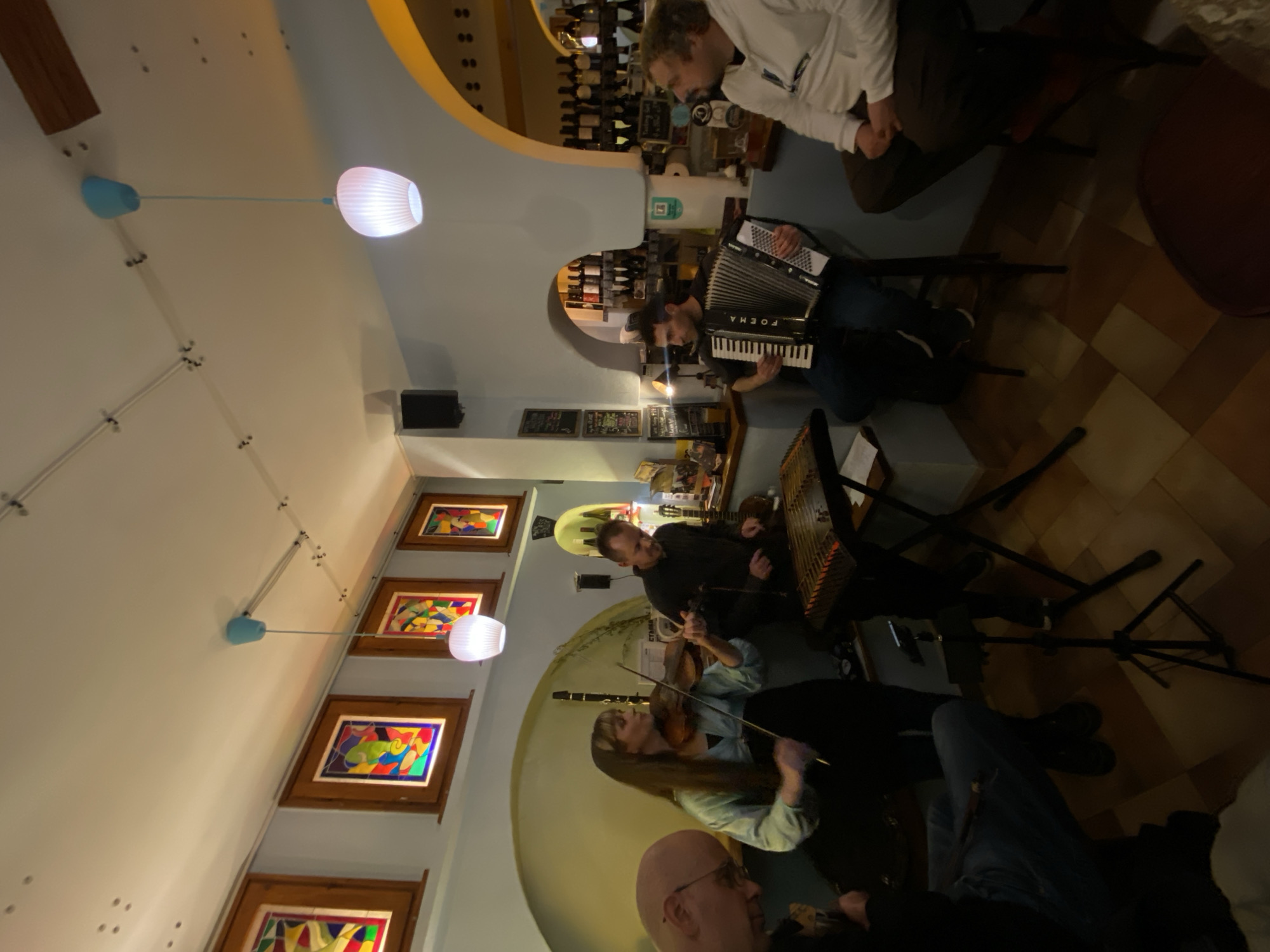 Musicians perform at Sofia bar venue
