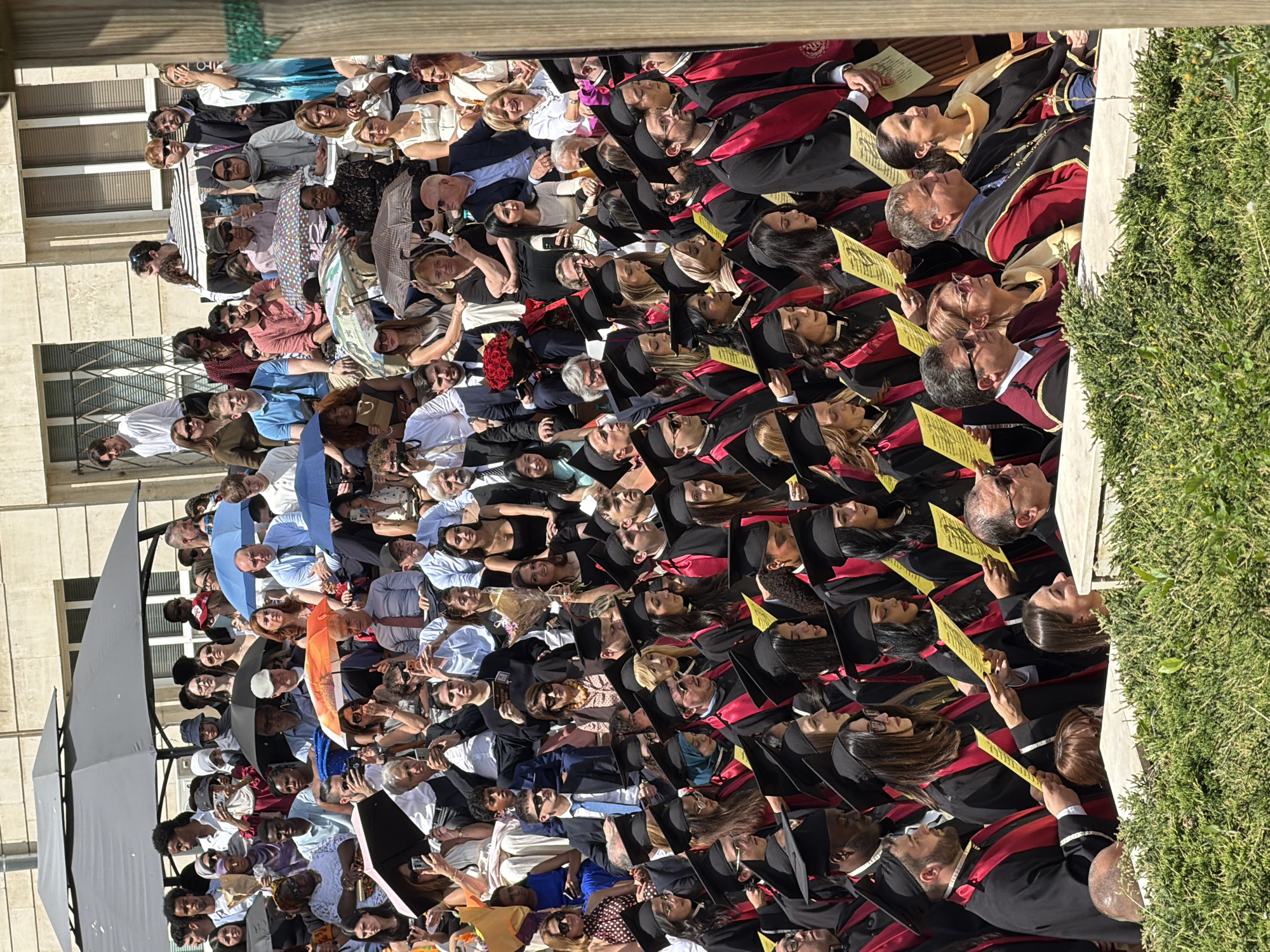 Outdoor graduation ceremony held in Pleven, Bulgaria