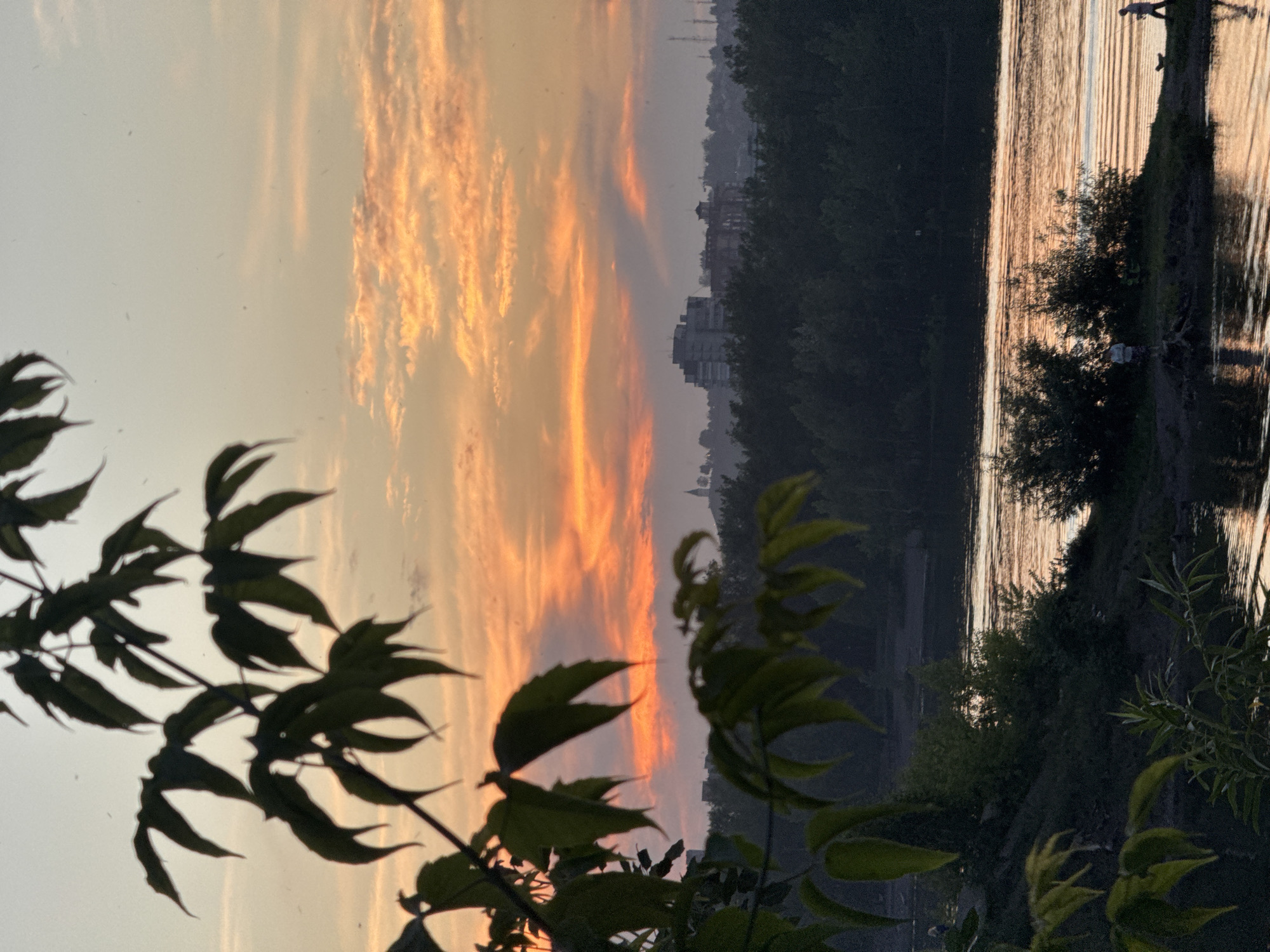 Sunset over the Yenisei River, Krasnoyarsk