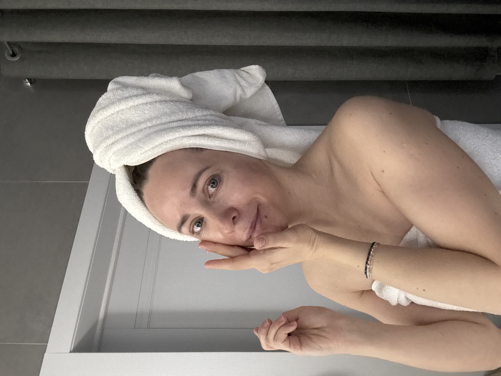 Woman's late-night skincare routine documented in Chaikovsky bathroom