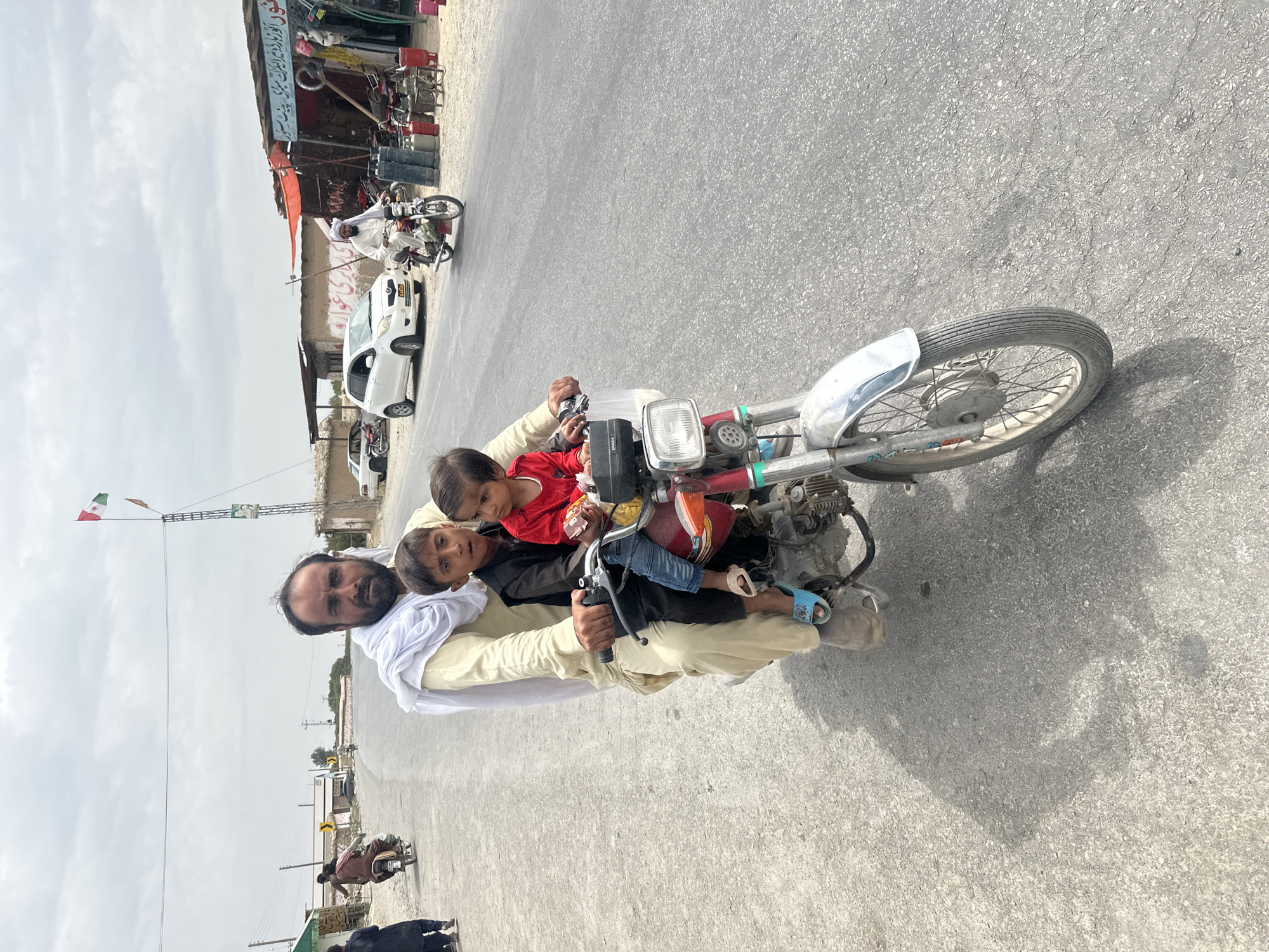 Everyday street movement in Kan Mehtarzai, rural Pakistan